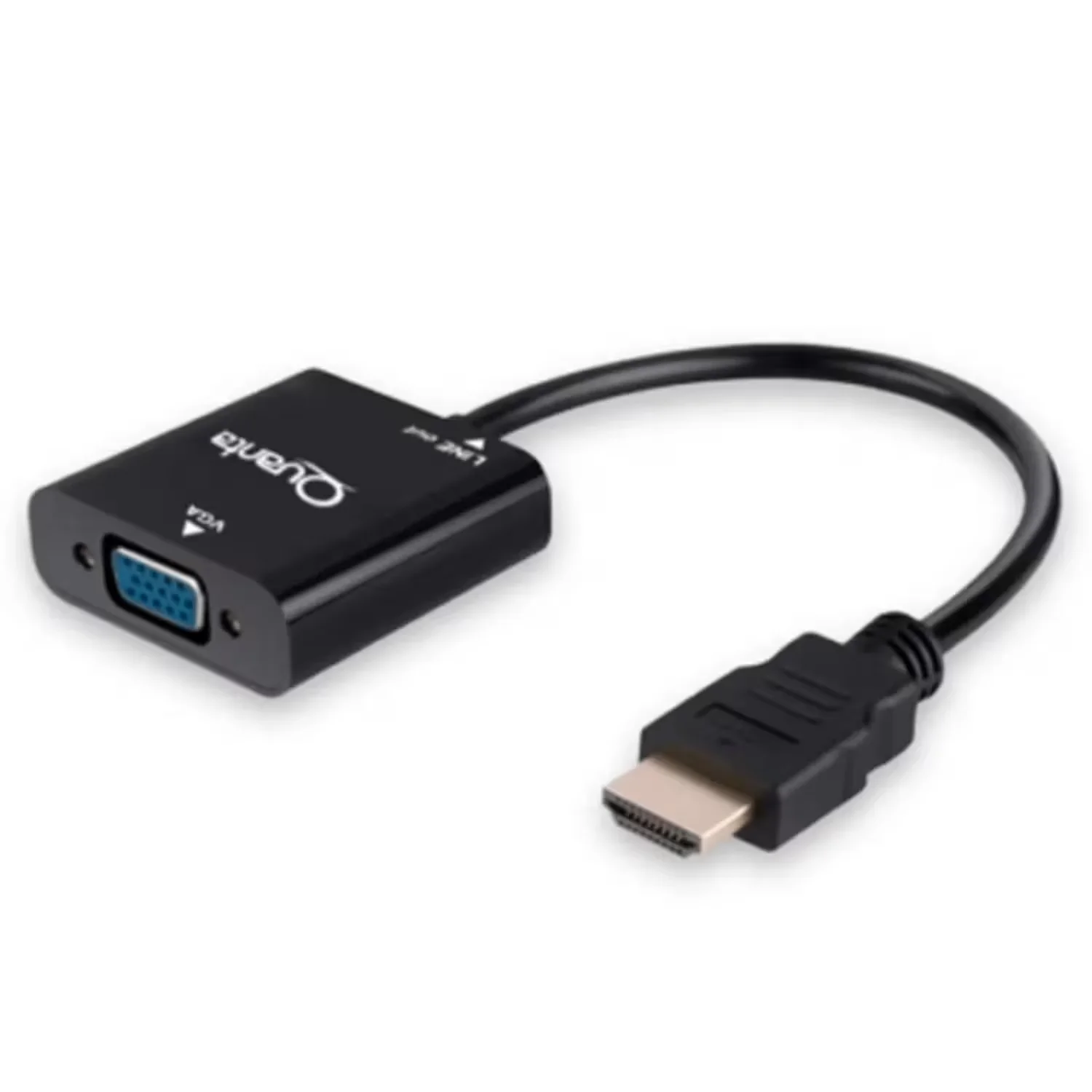 Adaptador Quanta QTHDV34 HDMI Para VGA - Preto