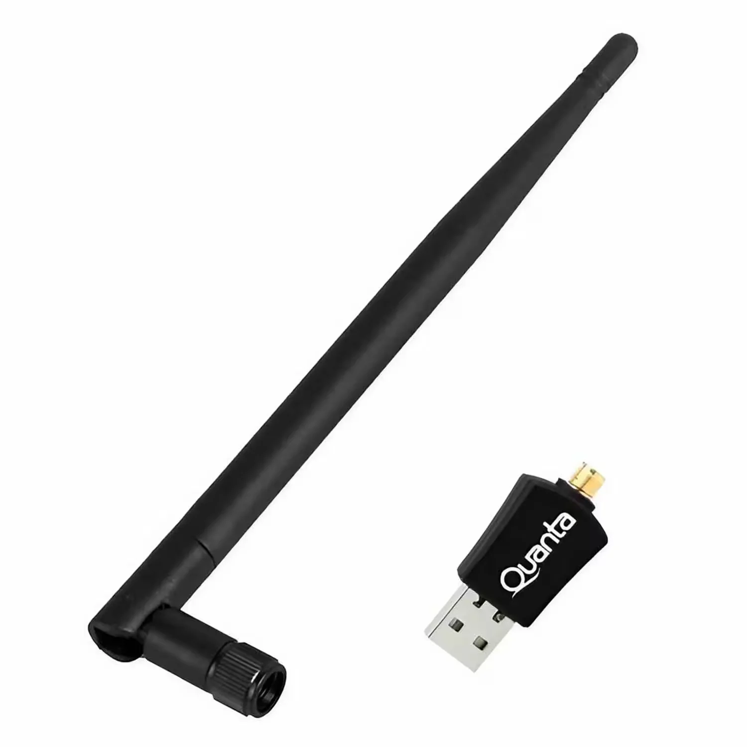 Adaptador WiFi Quanta QTAA600 USB 600Mbps - Preto