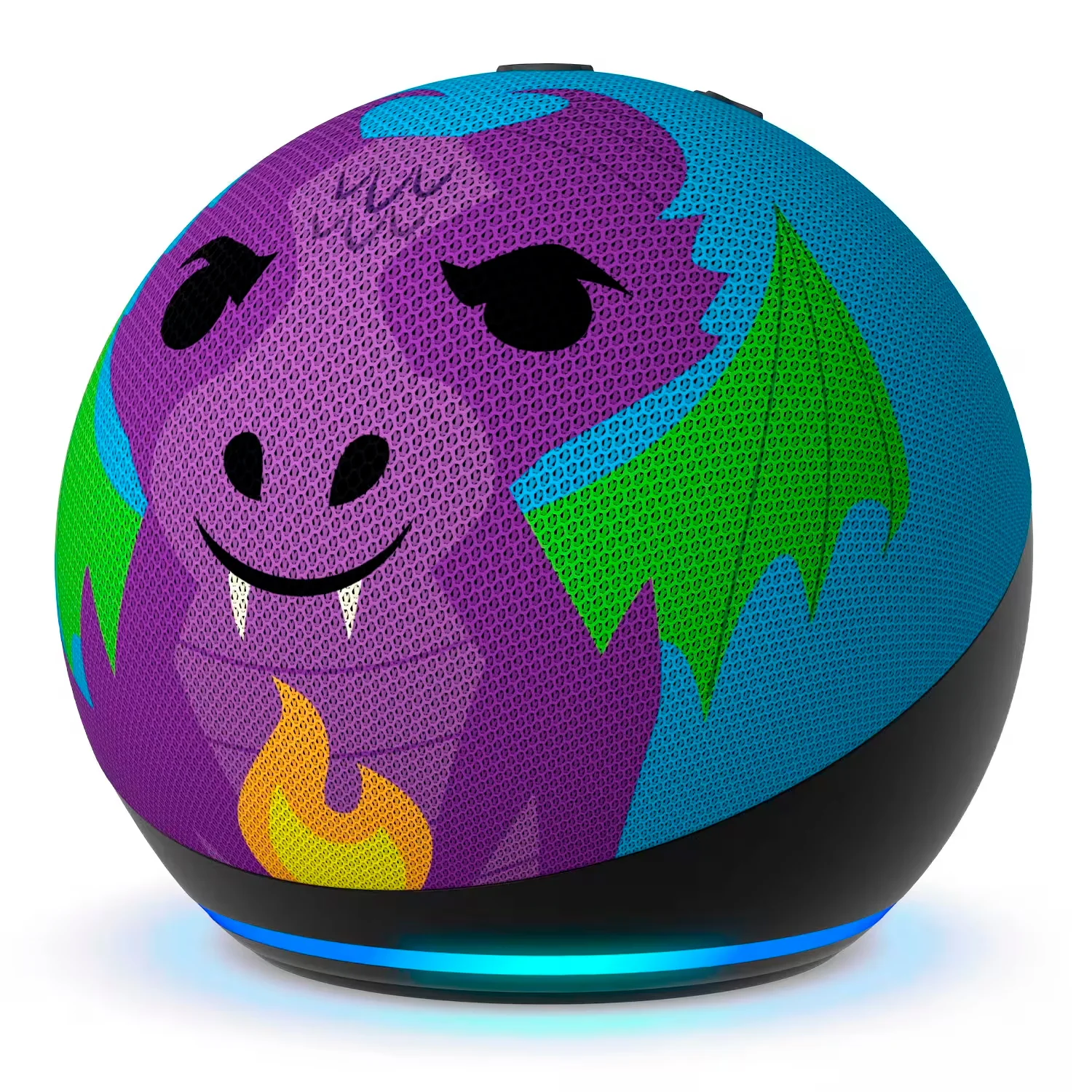 Amazon Echo Dot Alexa 5ª Geração Kids 2022 - Fire Dragon
