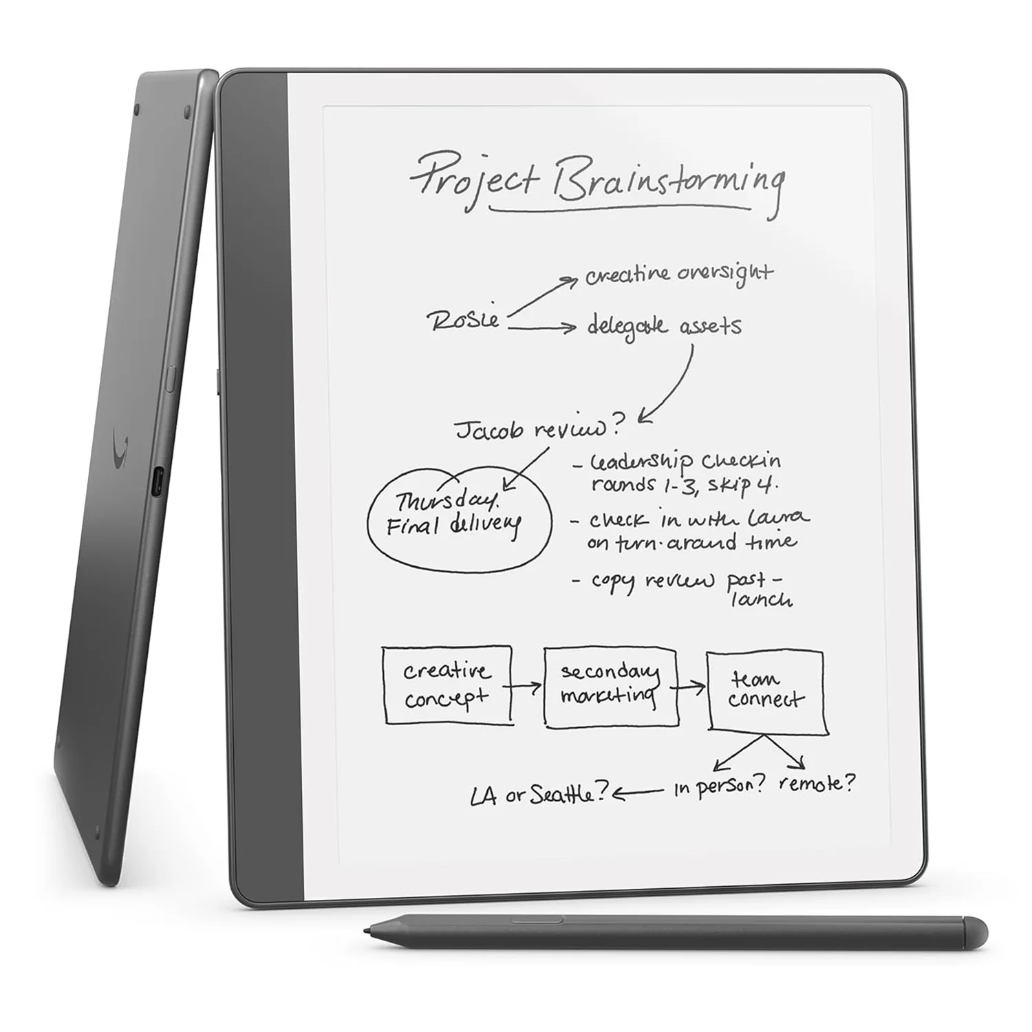 Amazon Kindle Scribe E-Reader 2024 16GB Tela 10.2" - Cinza