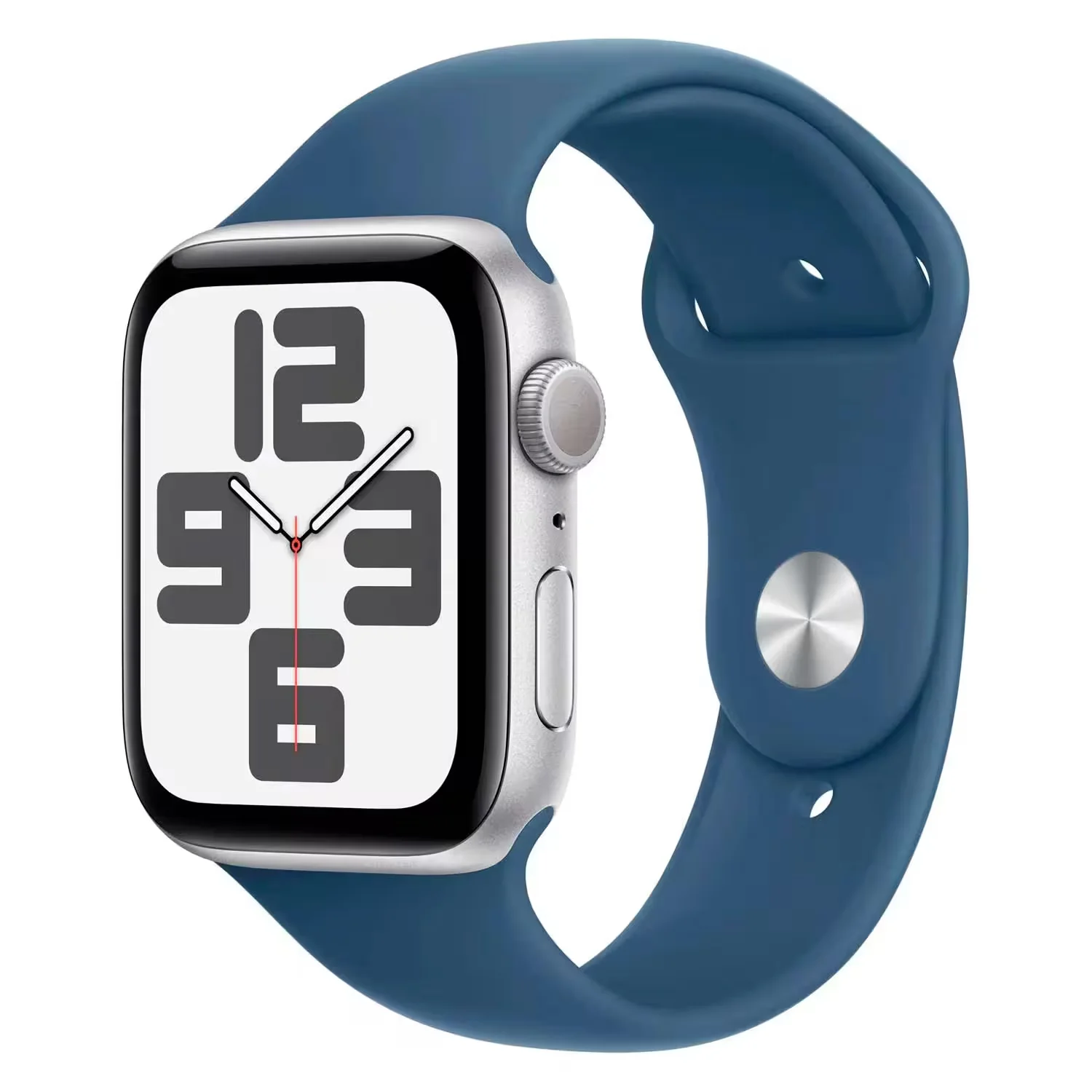 Apple Watch SE 2 MXFV3LL/A Celular + GPS Caixa Alumínio 40mm Prata - Esportiva Azul S/M