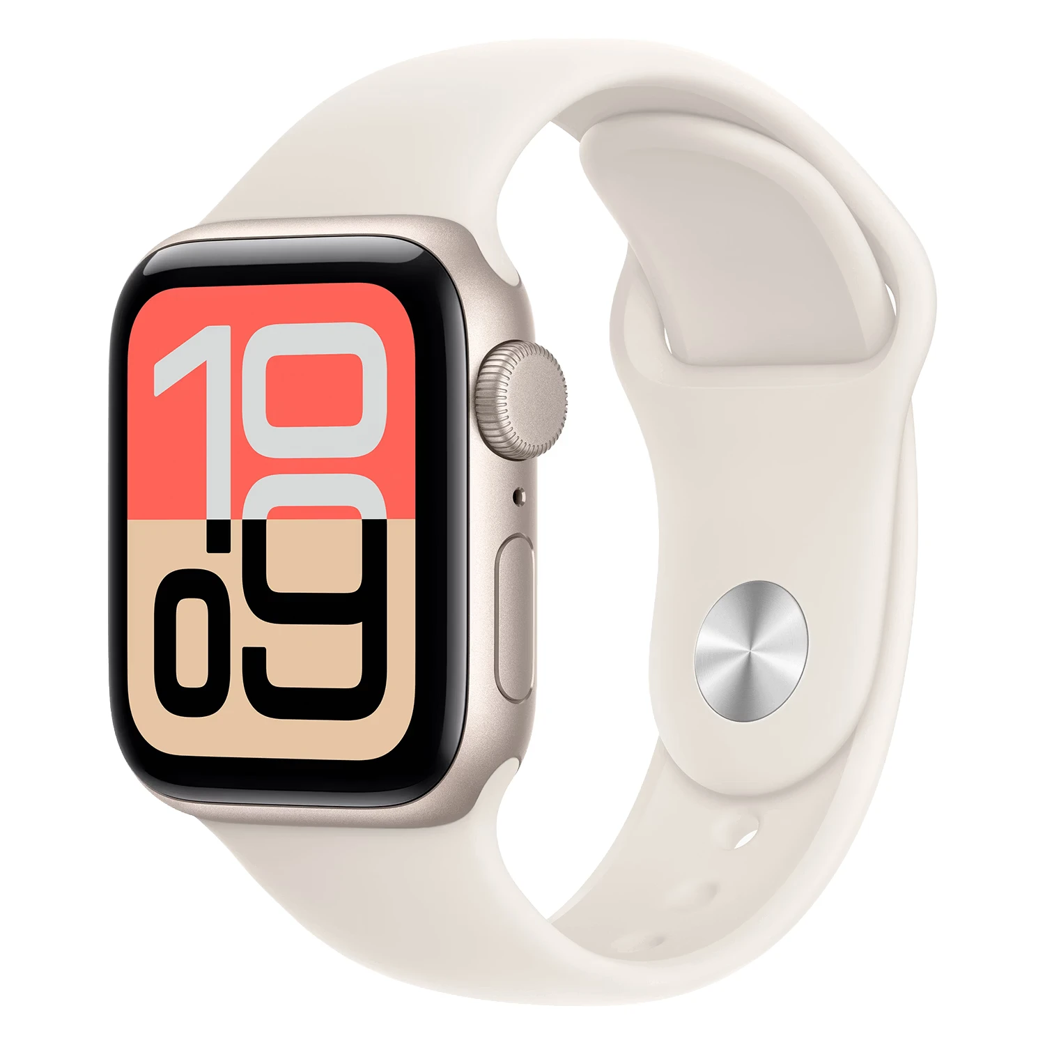 Apple Watch SE 3 2025 MEH34HN/A Caixa Alumínio 40mm Estelar - Esportiva Estelar S/M