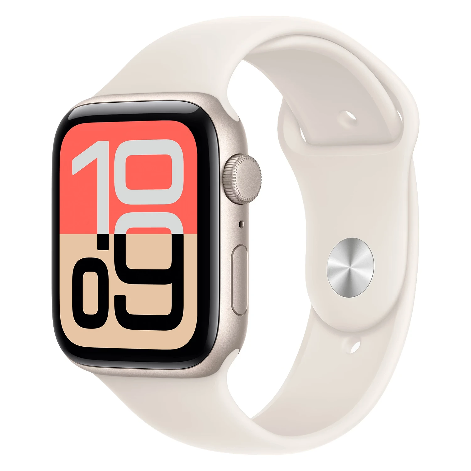 Apple Watch SE 3 2025 MEHG4LW/A Caixa Alumínio 44mm Estelar - Esportiva Estelar