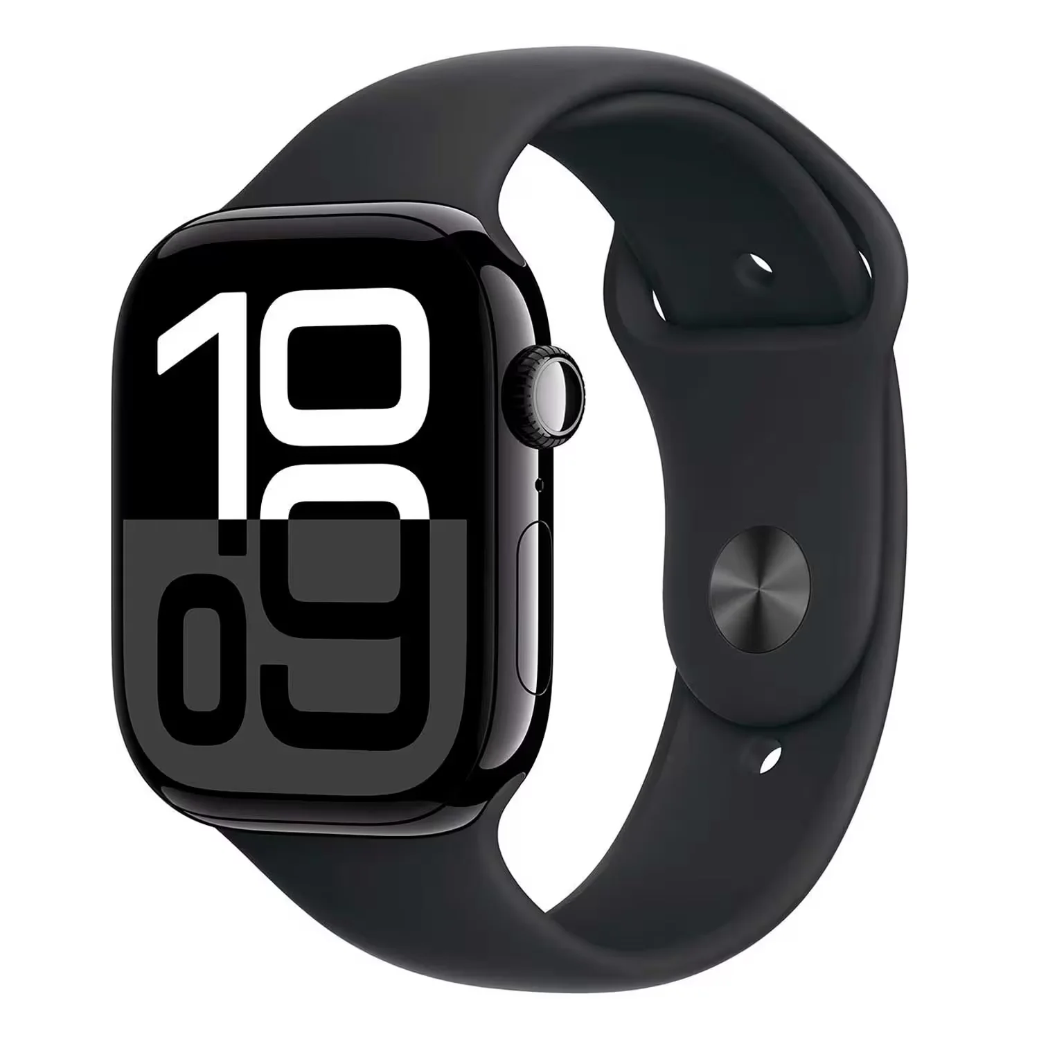 Apple Watch Series 10 MWWP3LW/A Caixa Alumínio 46mm Preto Brilhante - Esportiva Preto S/M
