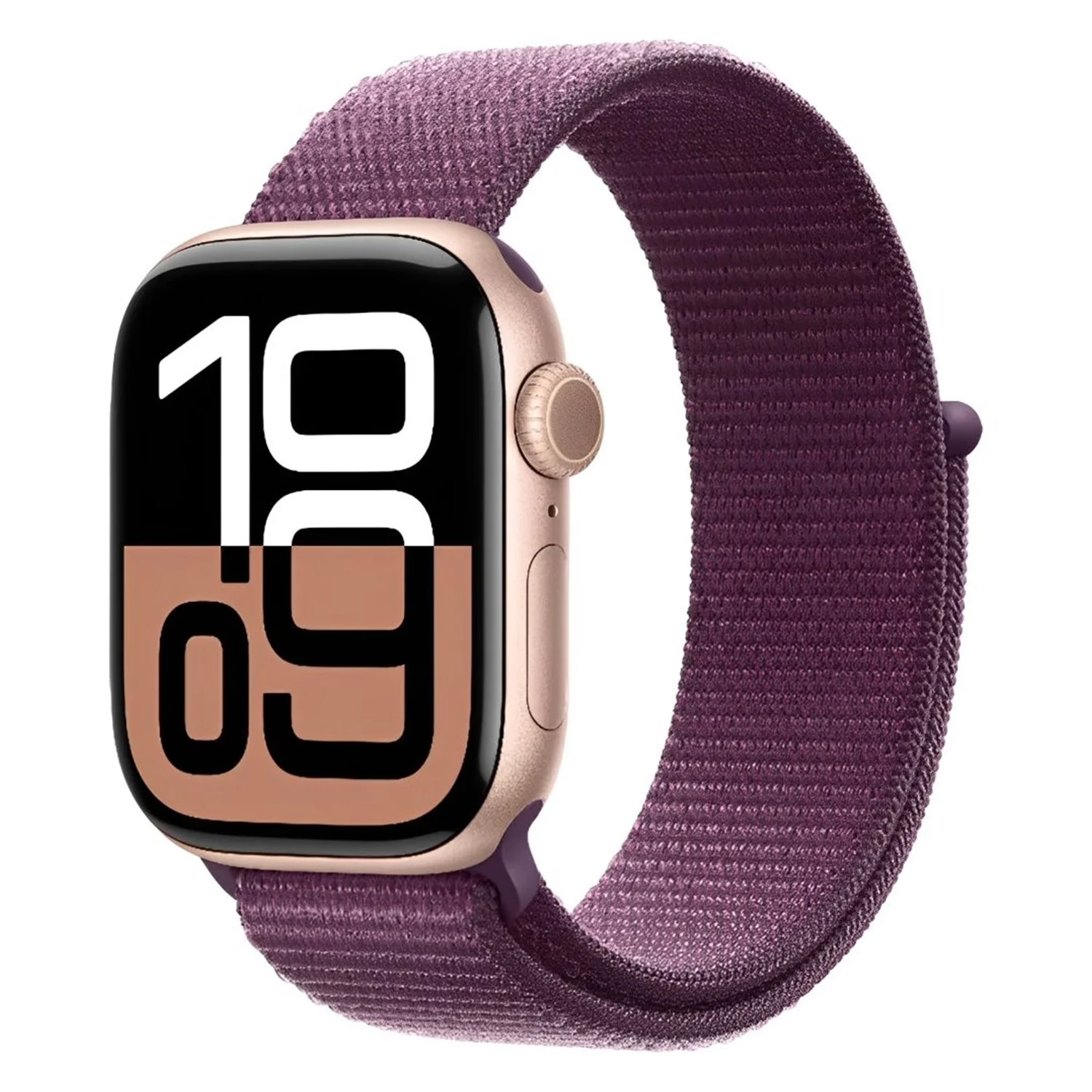Apple Watch Series 10 MWWV3AM/A Caixa Alumínio 46mm Rose - Loop Esportiva Roxo S/L