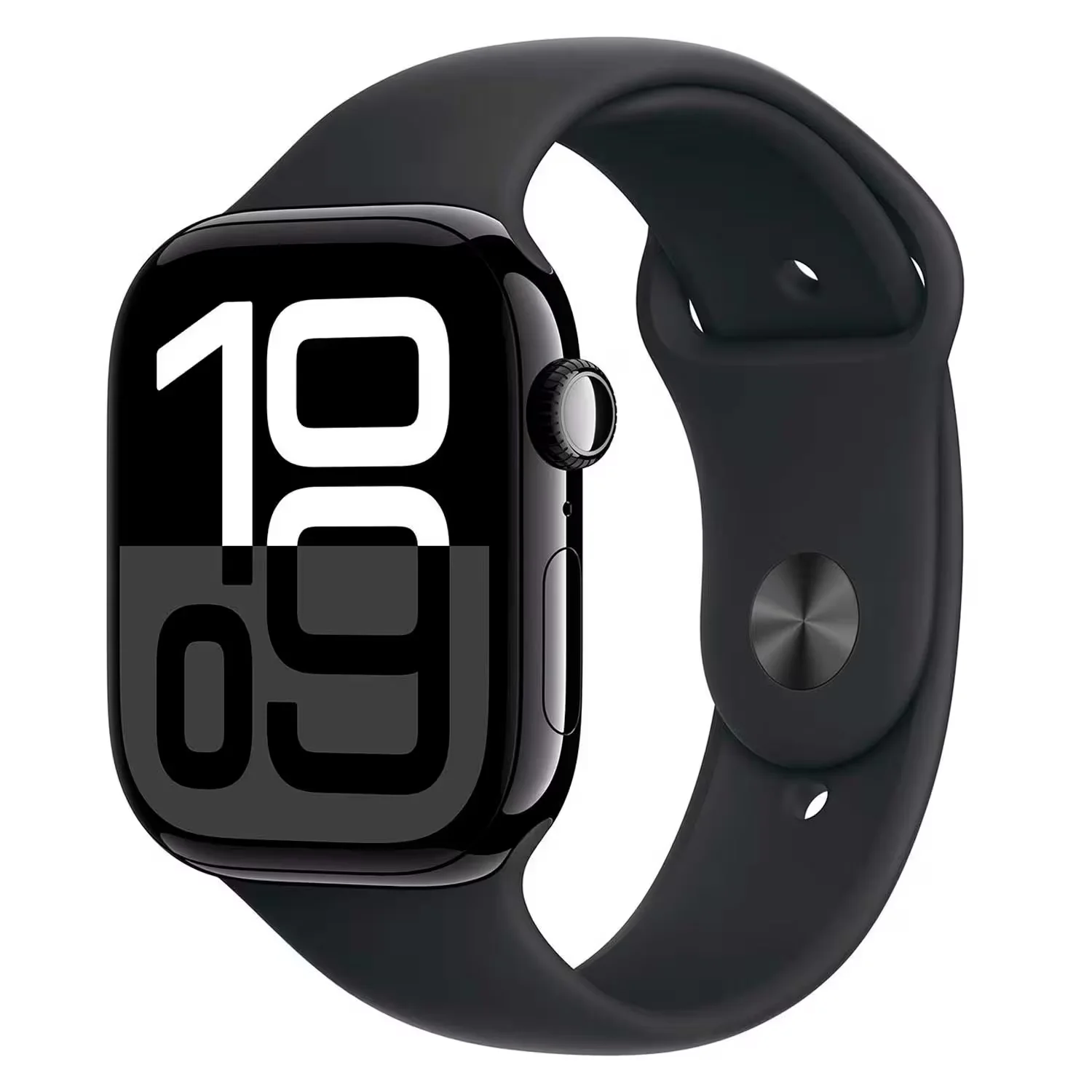 Apple Watch Series 10 *Swap* MWWQ3LW/A Caixa Alumínio 46mm Preto Brilhante - Esportiva Preto M/L