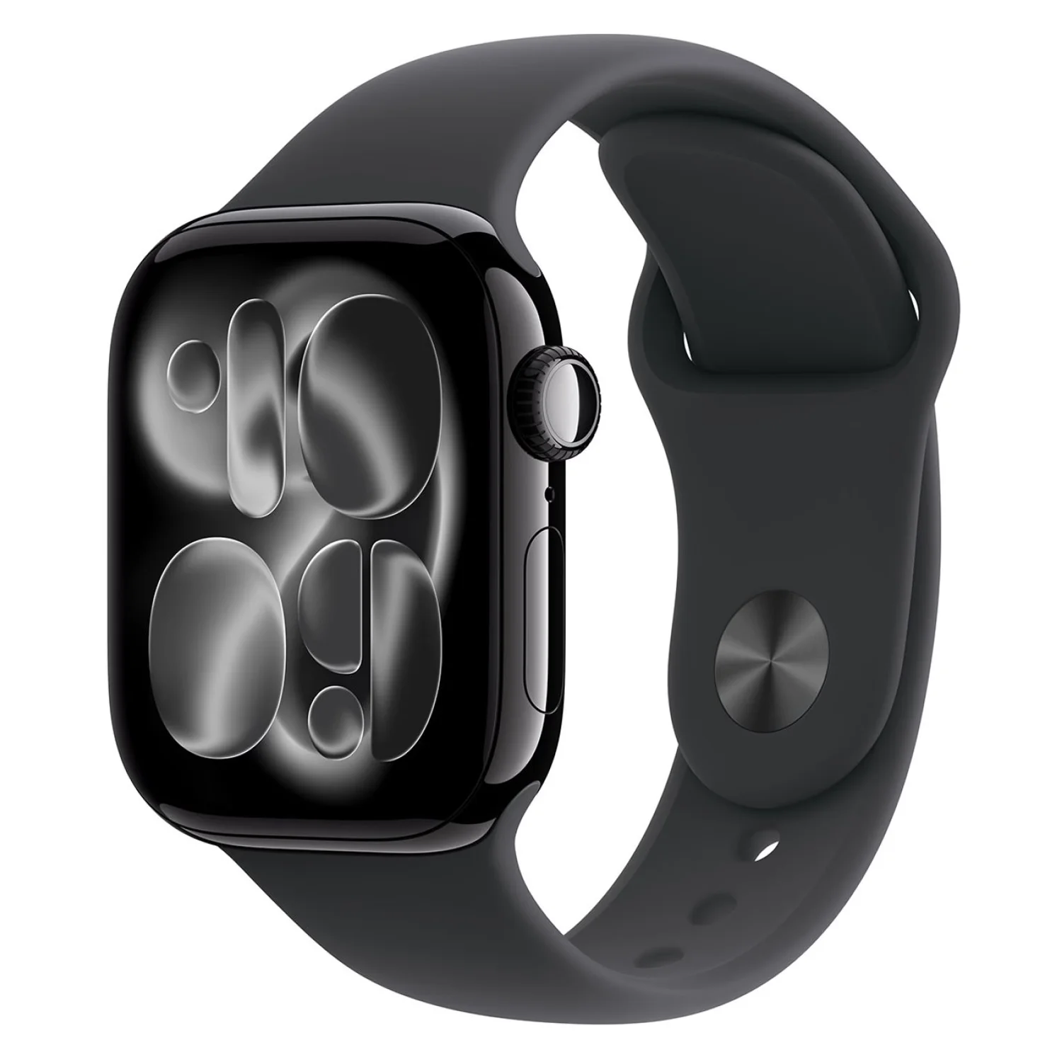 Apple Watch Series 11 MEQU4LW/A Caixa Alumínio 42mm Preto Brilhante - Esportiva Preto M/L