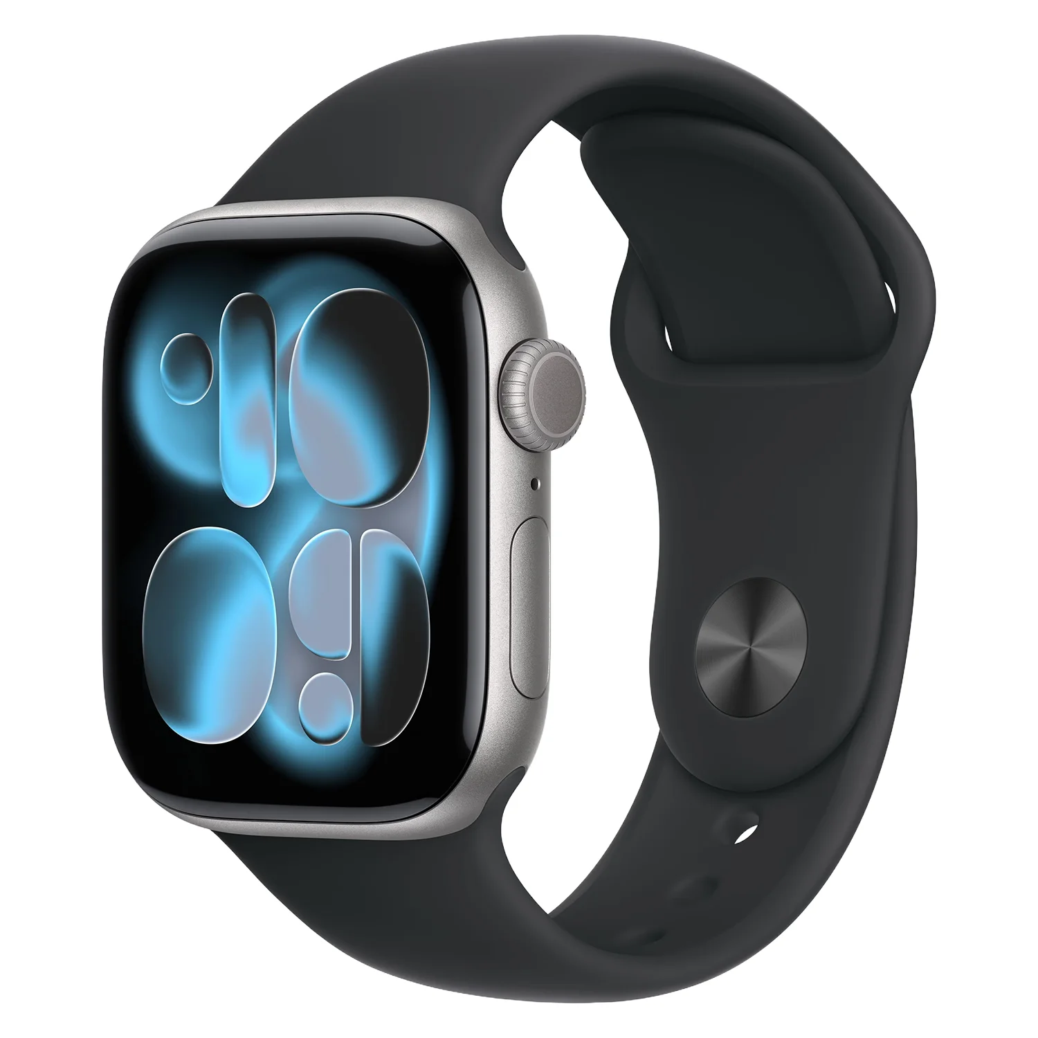Apple Watch Series 11 MEQW4AF/A Caixa Alumínio 42mm Cinza Espacial - Esportiva Preto S/M