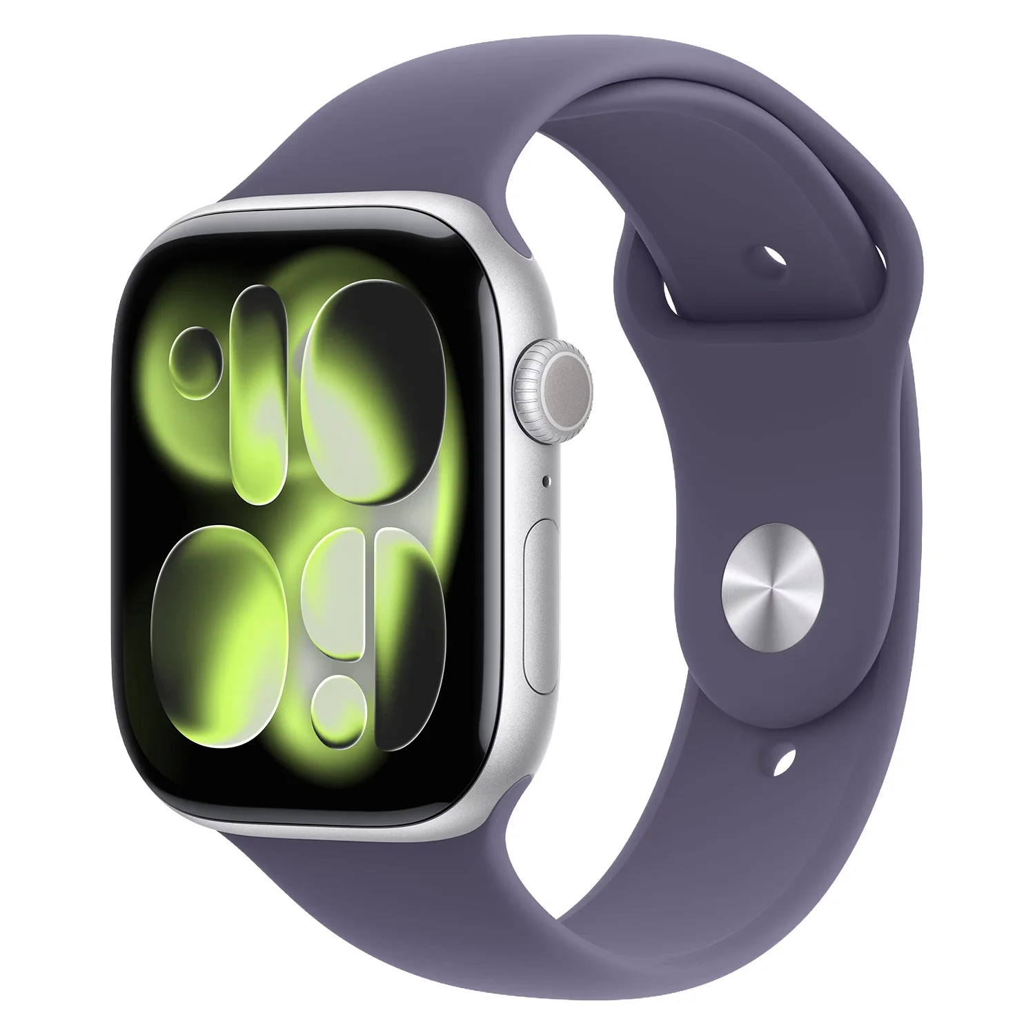 Apple Watch Series 11 MEVA4LW/A Caixa Alumínio 46mm Prata - Esportiva Preto M/L
