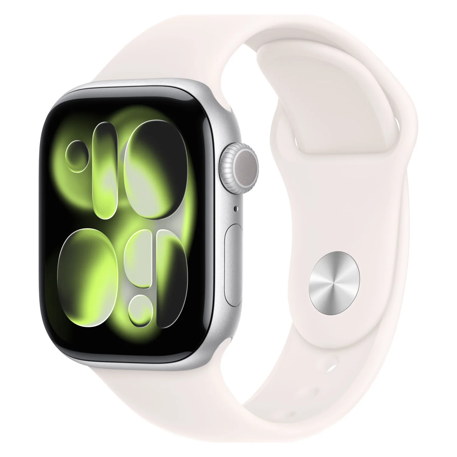 Apple Watch Series 11 MEW34LW/A Caixa Alumínio 42mm Prateado - Esportiva Blush Claro S/M