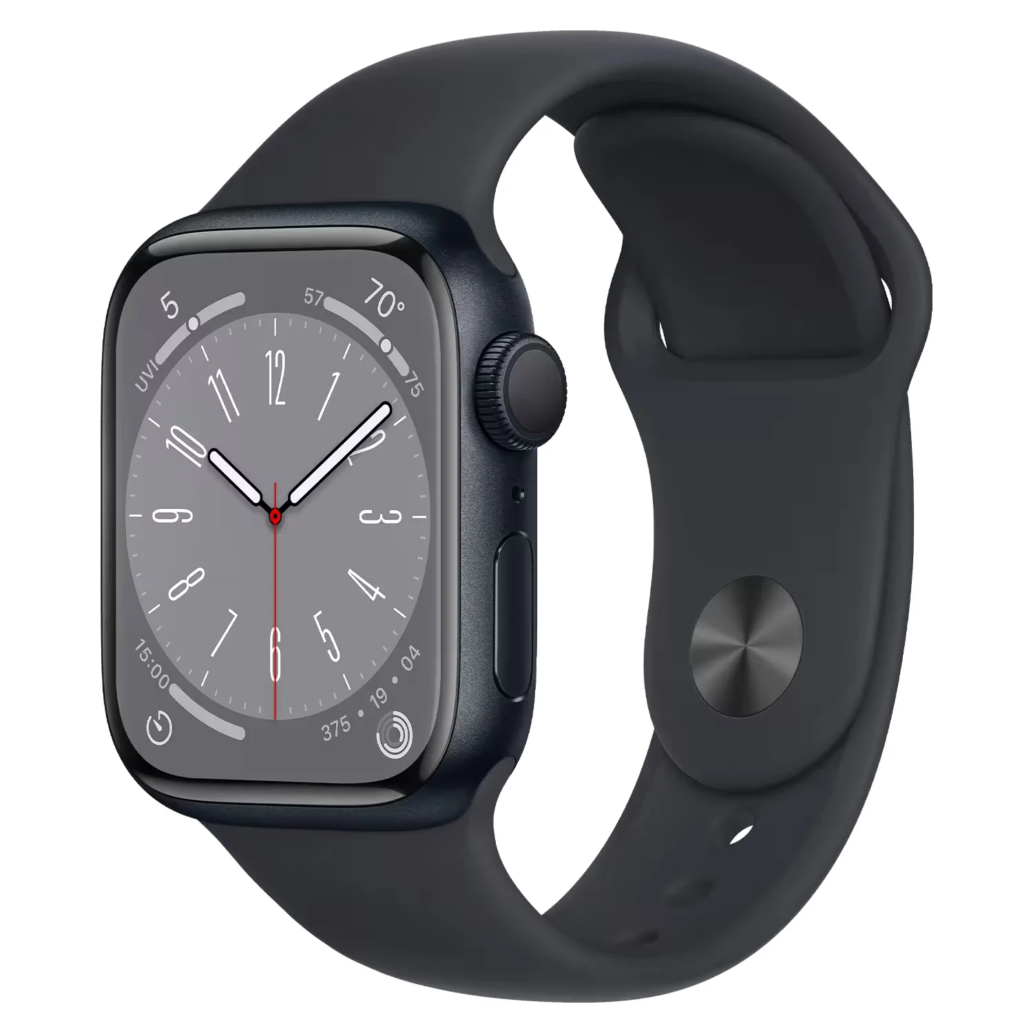 Apple Watch Series 8 MNU83LL/A Caixa Alumínio 41mm Meia Noite - Esportiva Meia Noite