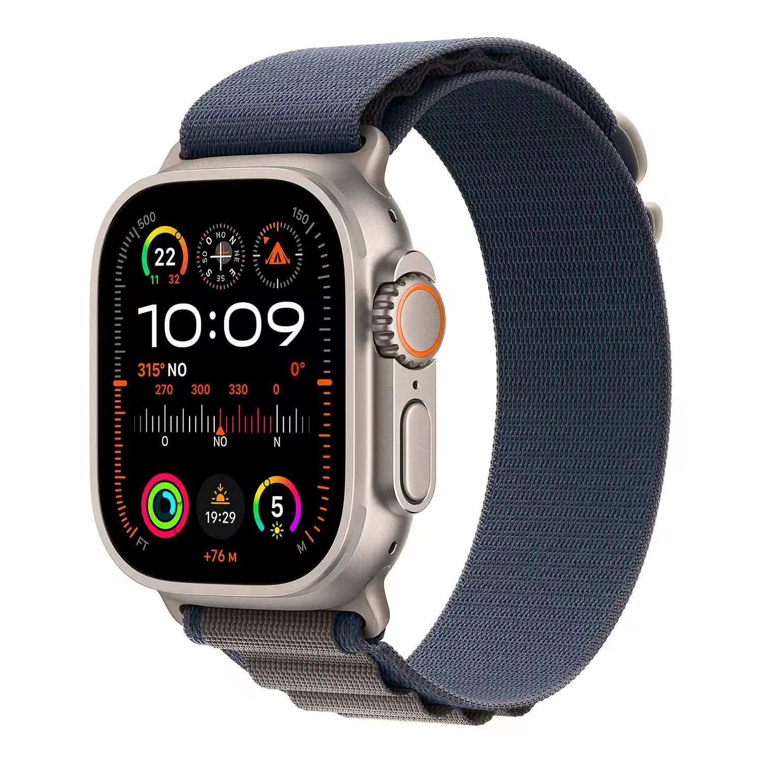 Apple Watch Ultra 2 MREP3LZ/A Celular + GPS Caixa Titânio Natural 49mm - Loop Alpine Azul M/L