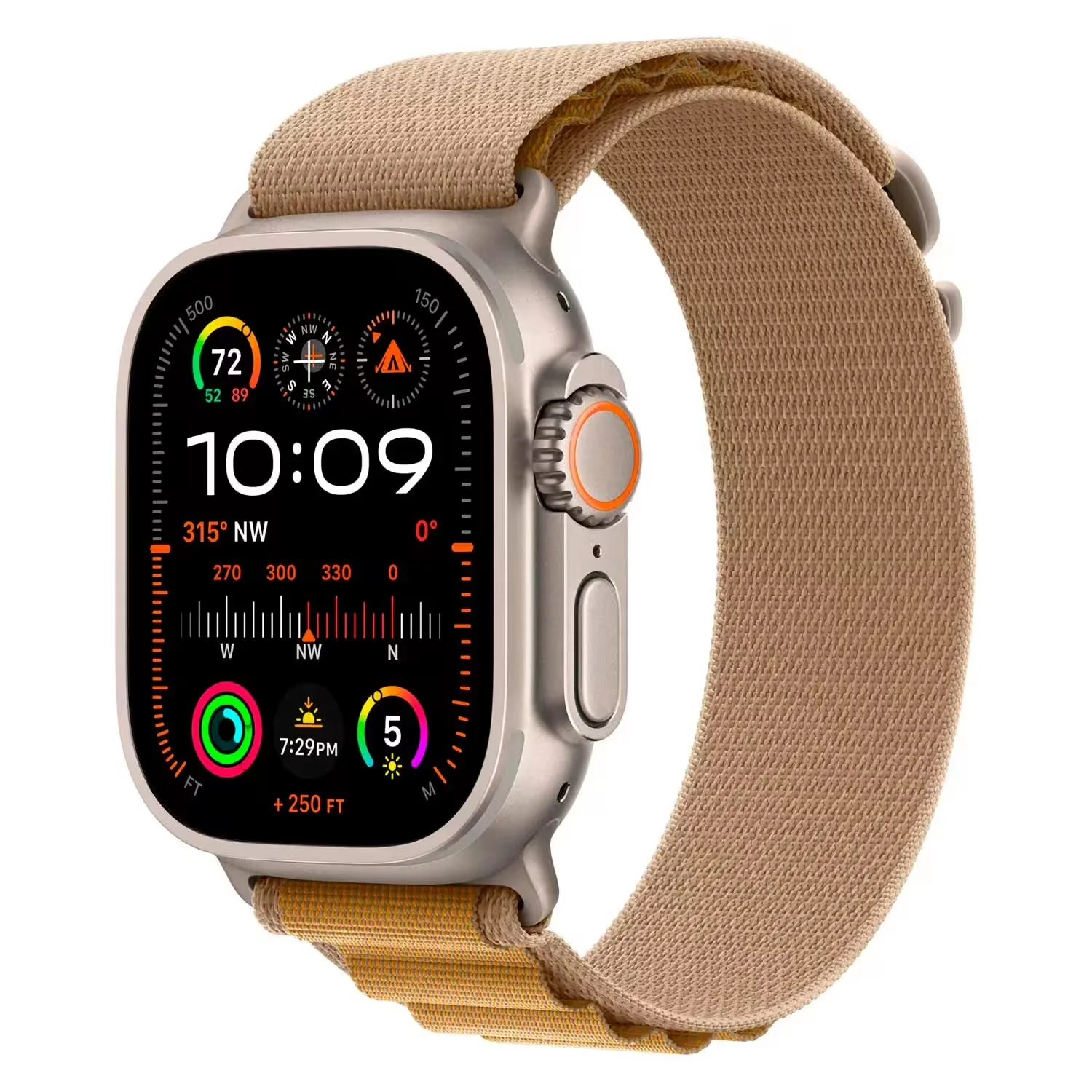 Apple Watch Ultra 2 MX4H3LW/A Celular + GPS Caixa Titânio 49mm - Loop Alpine Canela