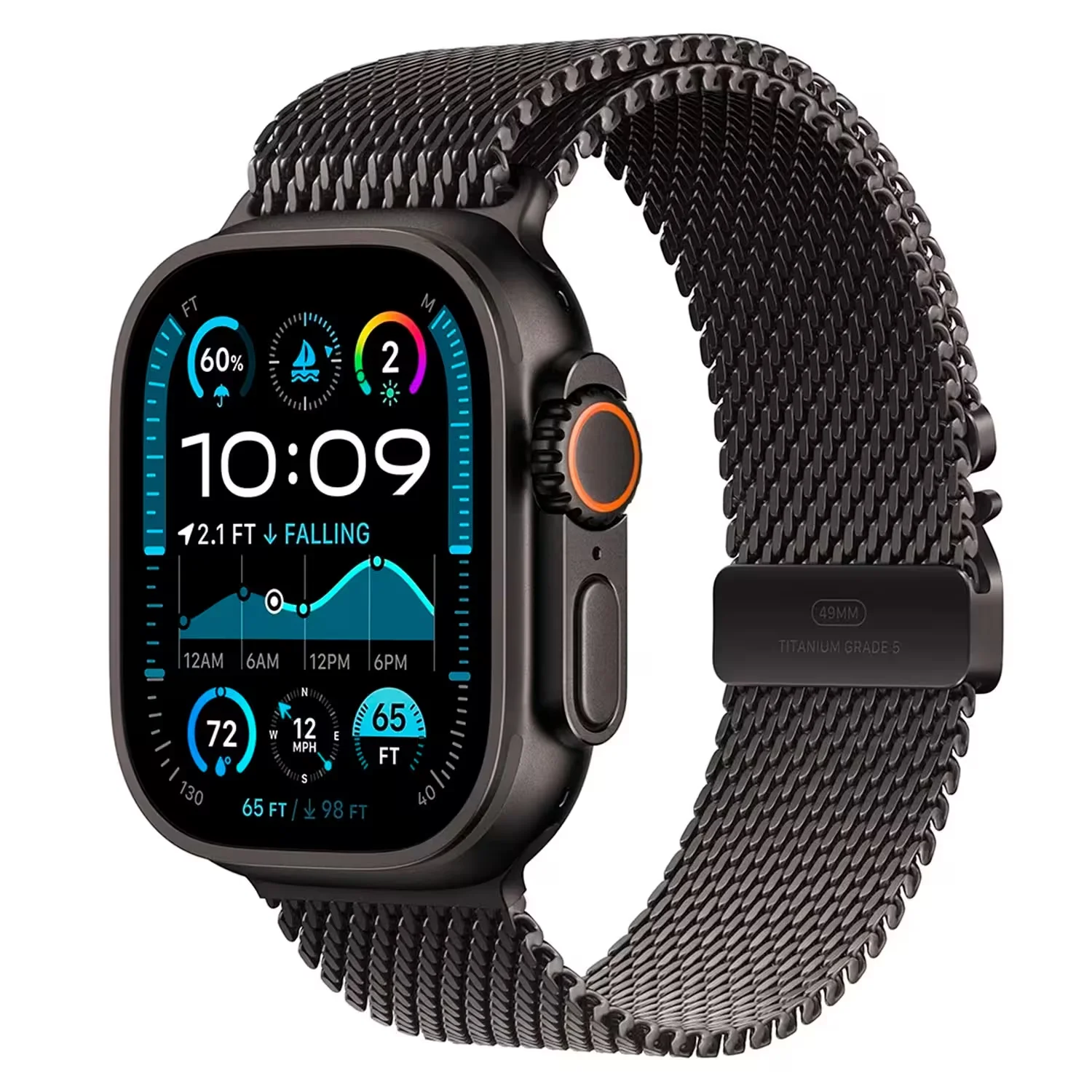 Apple Watch Ultra 2 MX4W3LW/A Celular + GPS Caixa Titânio Preto 49mm - Titânio Preto