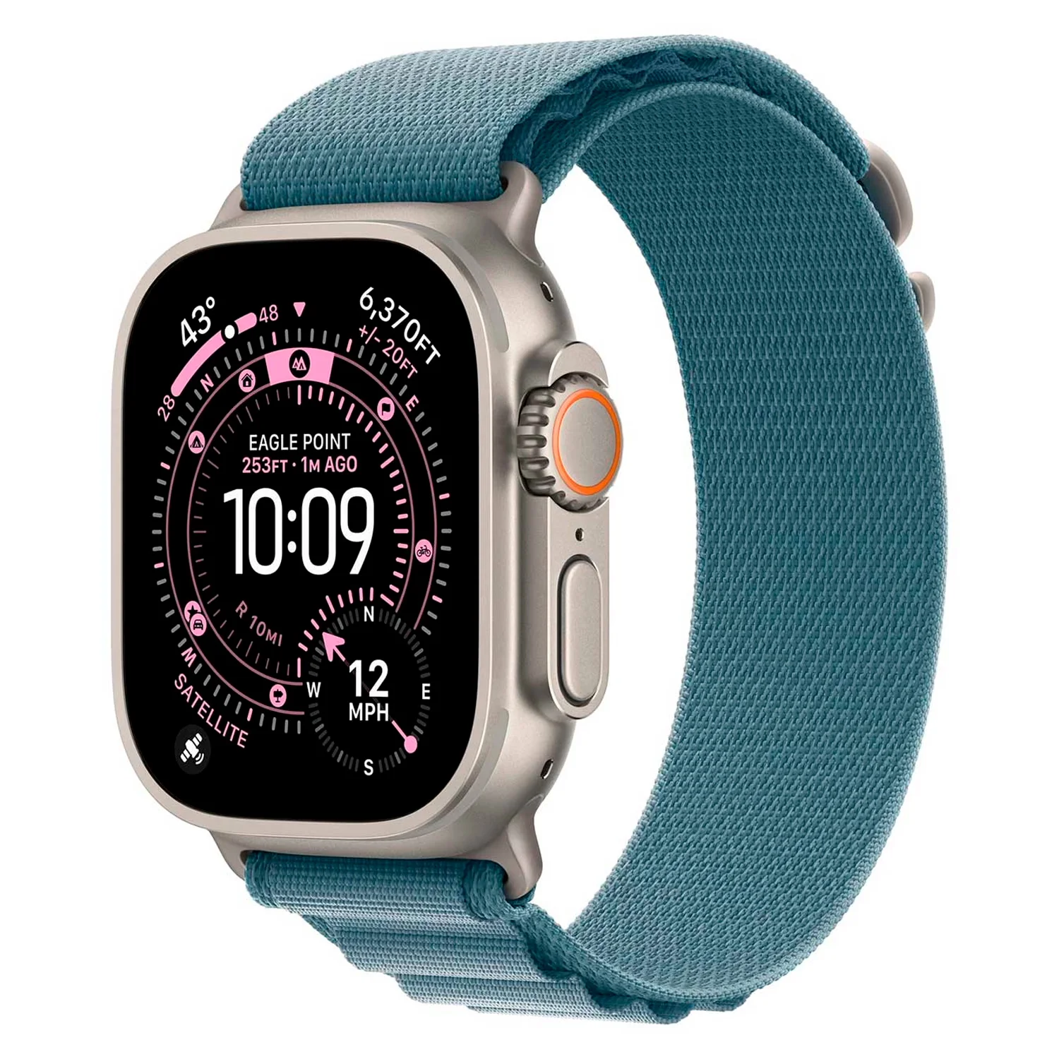 Apple Watch Ultra 3 MEWP4LW/A Celular + GPS Caixa Titânio Natural 49mm - Loop Alpine Azul