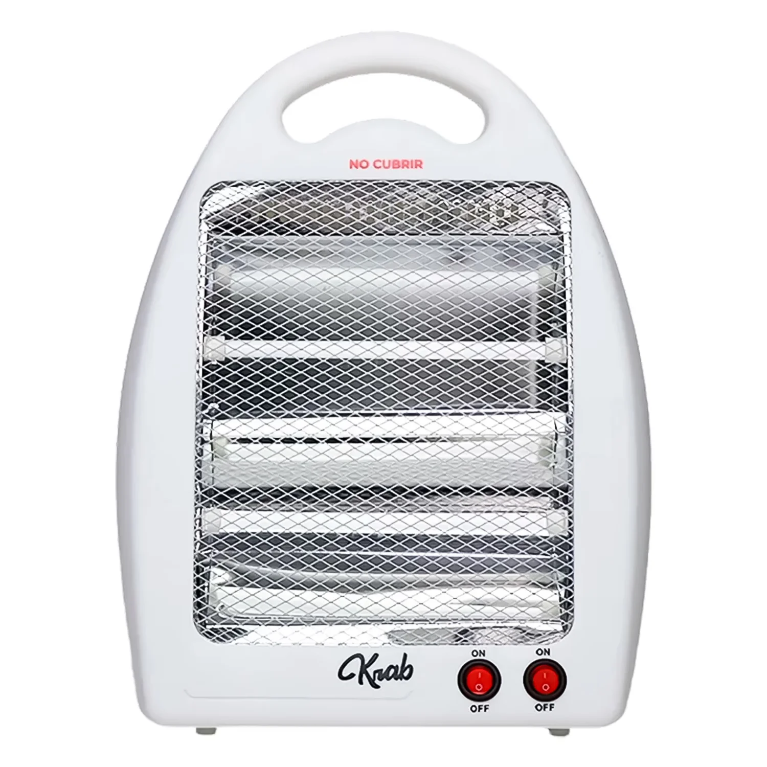 Aquecedor Elétrico Cuarzo Krab KBEP800 800W 127V 2 Tubos - Branco