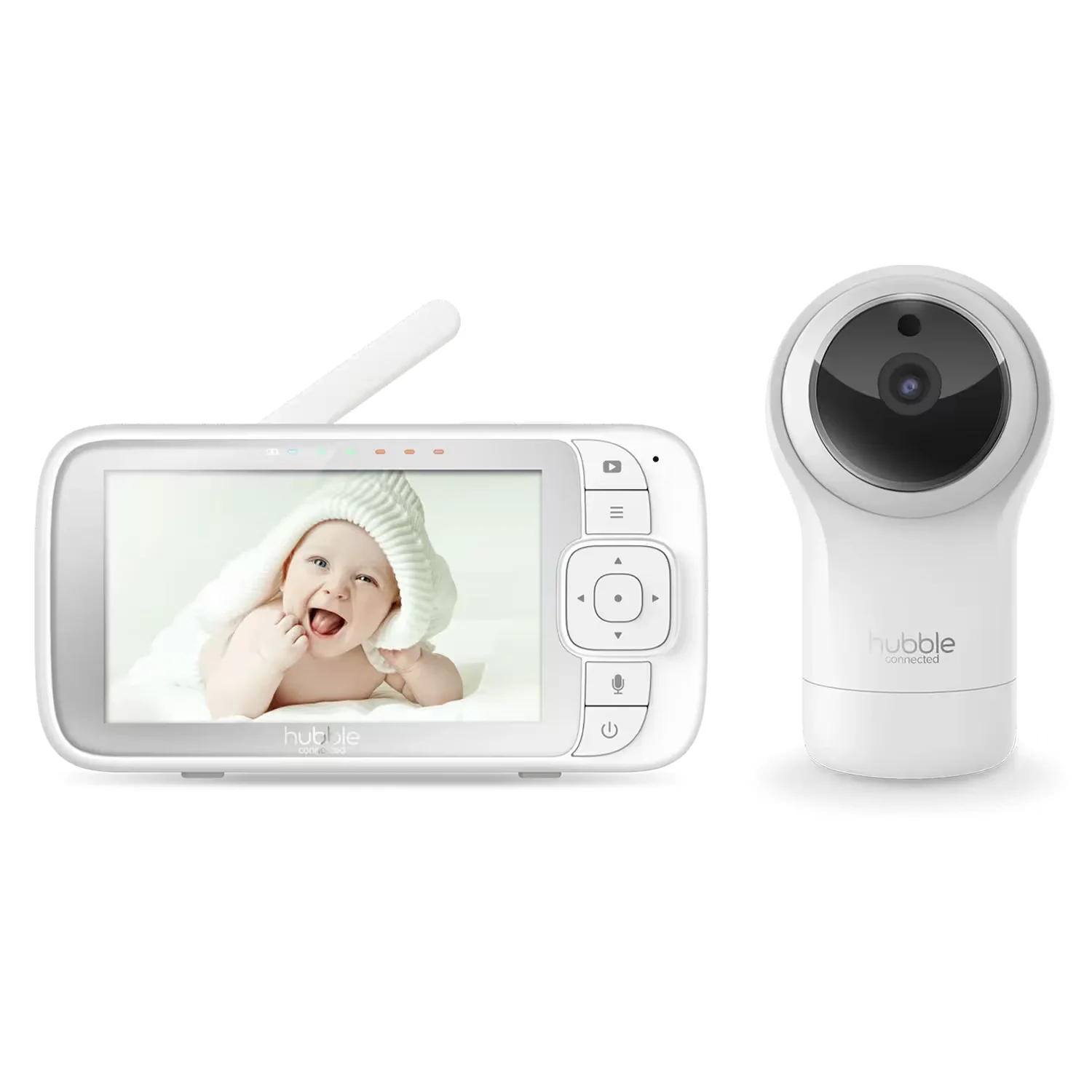 Babá Eletrônica Hubble Connected Nursery View Pro 5" 2.4GHZ 2V - Branco