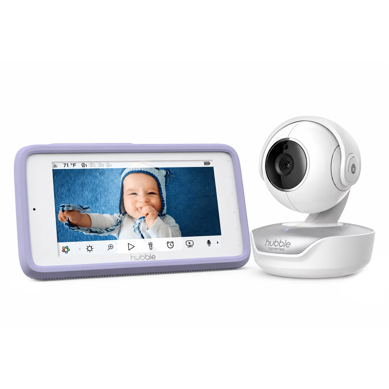 Babá Eletrônica Hubble Nursery Pal Premium Connected WiFi - Branco
