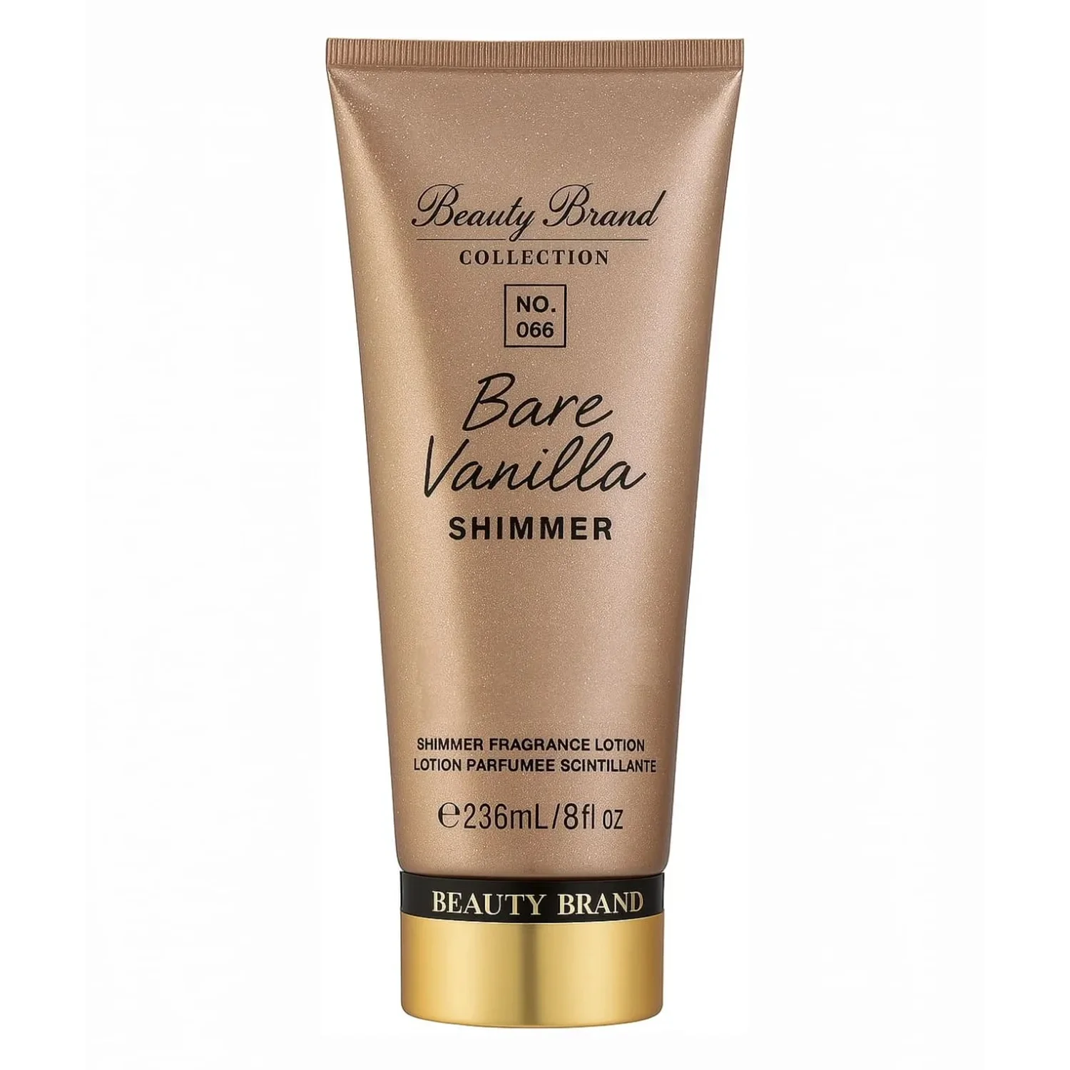 Body Lotion Beauty Brand 066 Bare Vanilla Shimmer Feminino 236ml