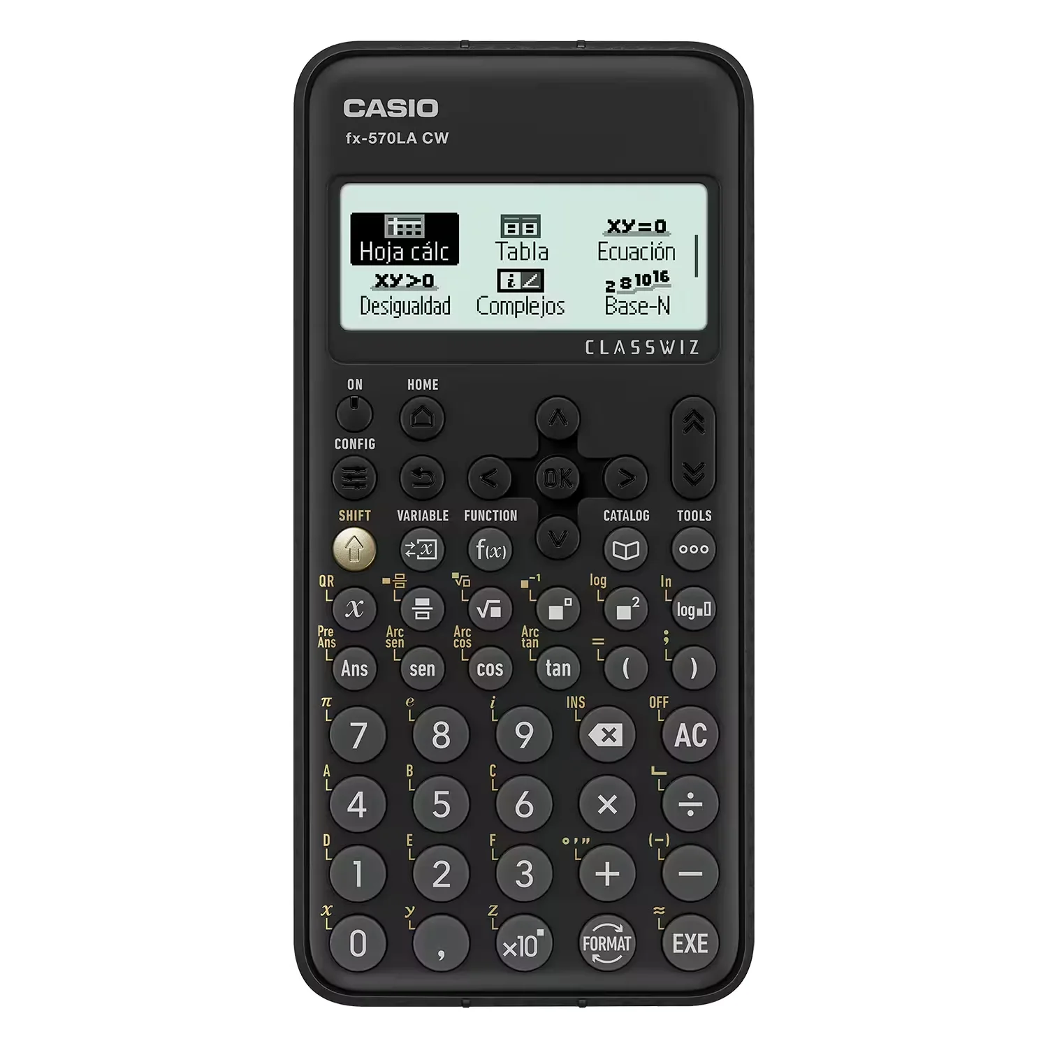 Calculadora Ciêntifica Casio FX-570LACW-W-DT 12 Dígitos - Preto