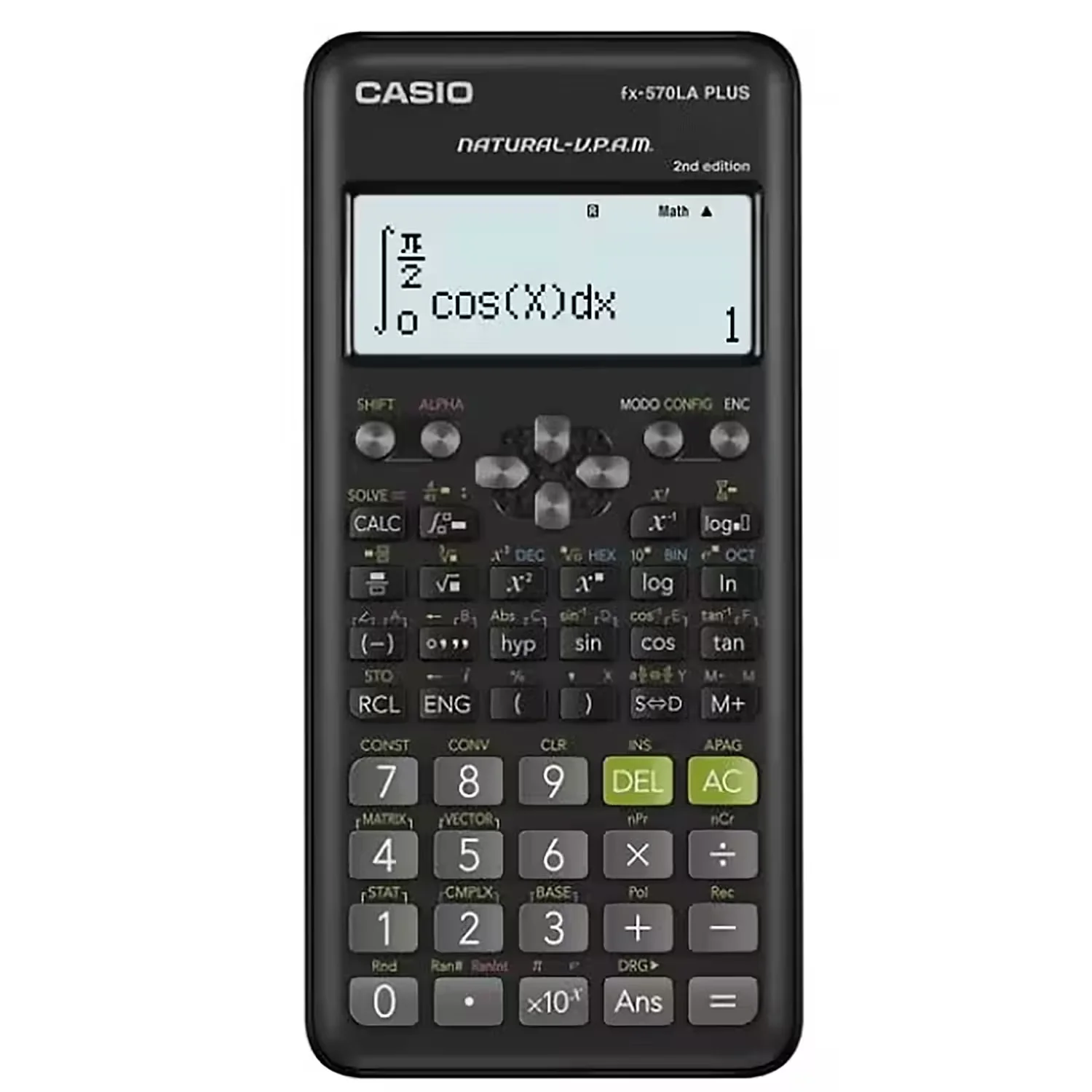 Calculadora Ciêntifica Casio FX-570LAPLUS-W 2 Edition 12 Dígitos - Preto