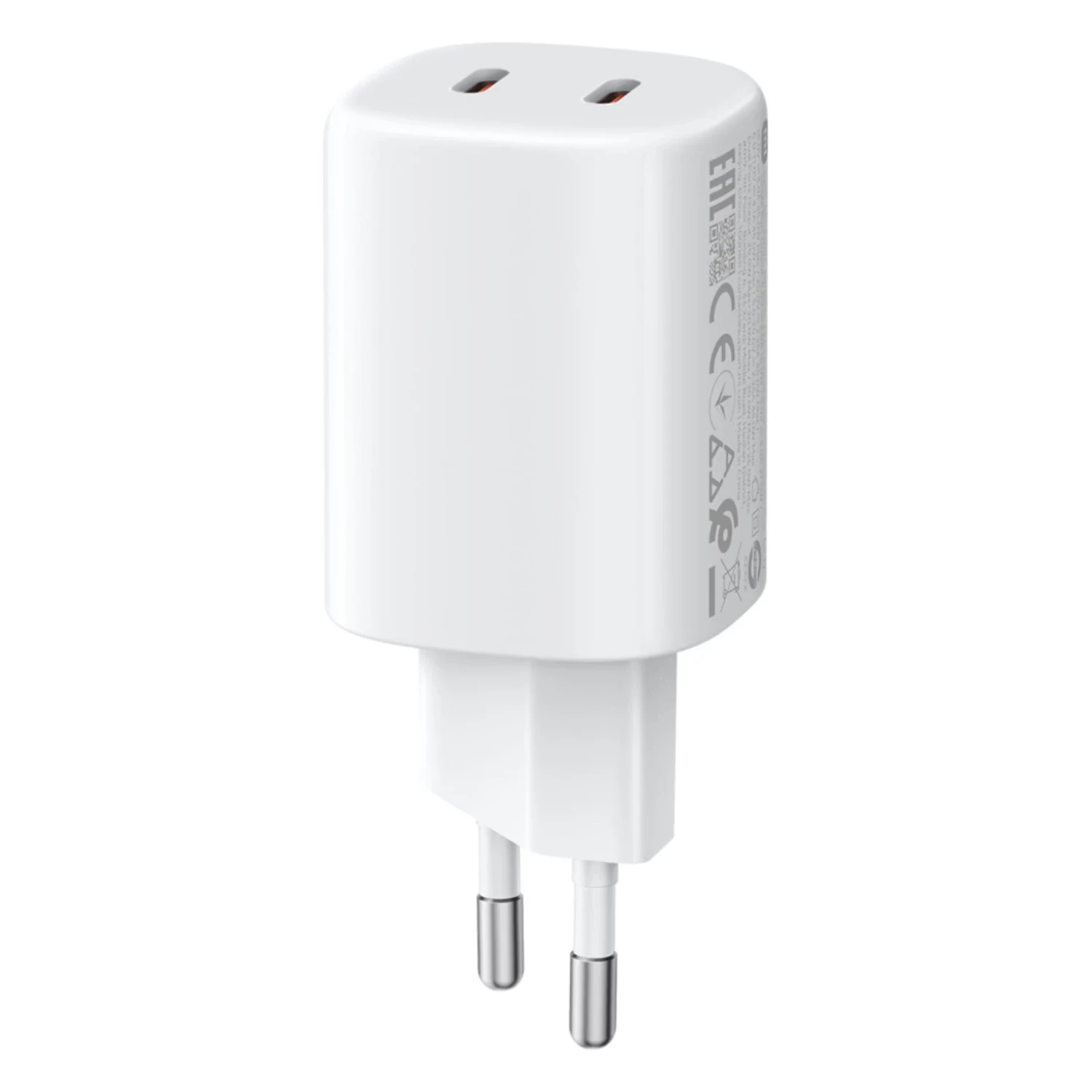Carregador para Tomada Xiaomi Mi 45W Nano Turbo Adapter 2 Portas - Branco