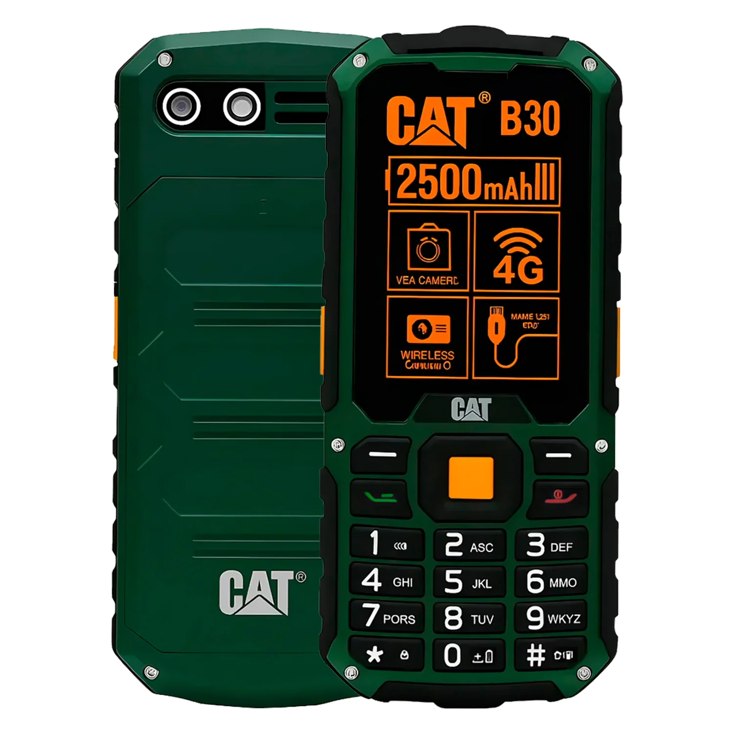 Celular Caterpillar B30 4G Dual SIM Tela 2.4" - Verde