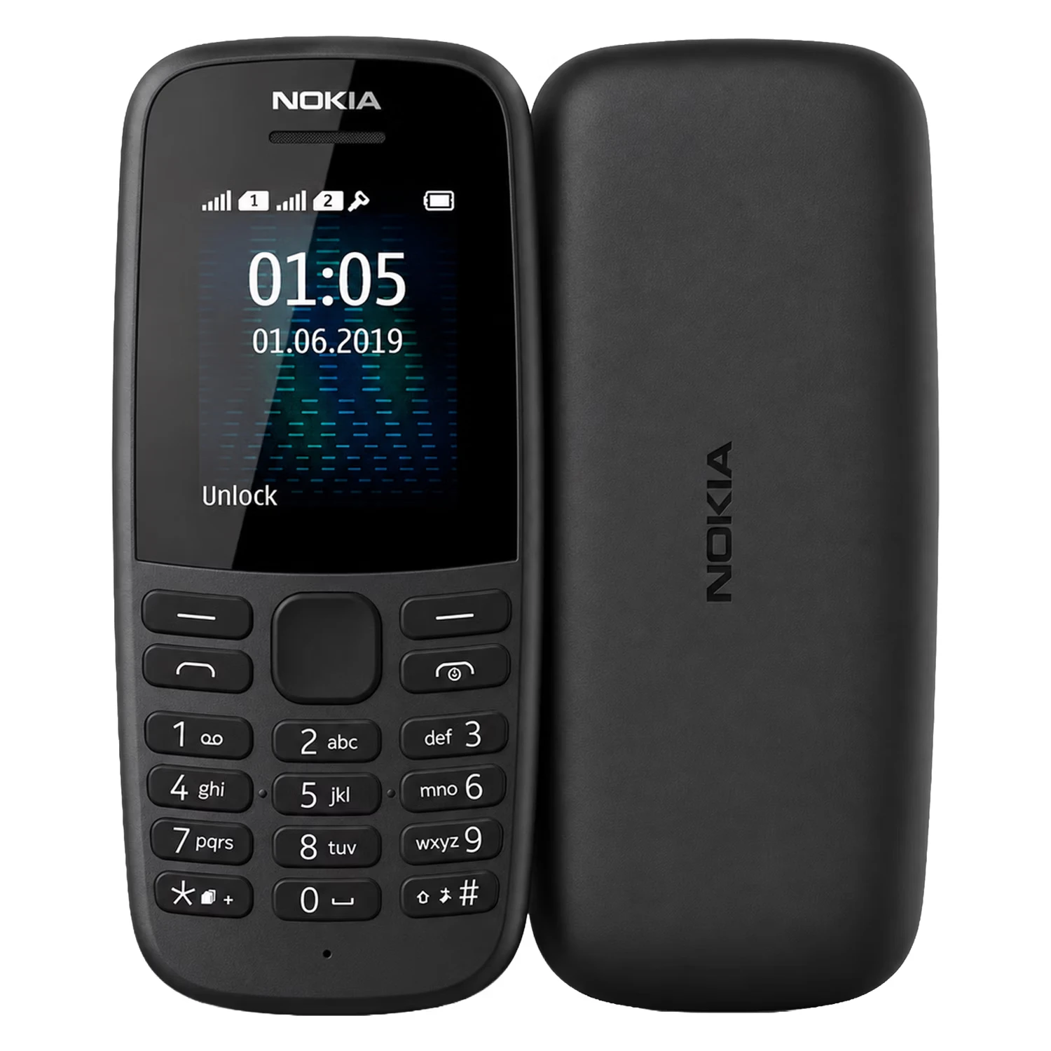 Celular Nokia 105 4G TA-1034 Dual SIM Tela 1.4" - Preto