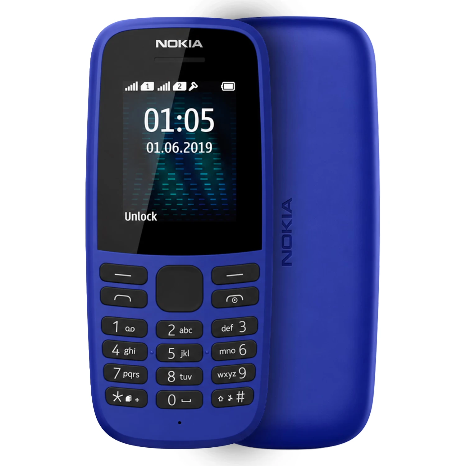 Celular Nokia 105 4G TA-385 Dual SIM Tela 1.4" - Azul