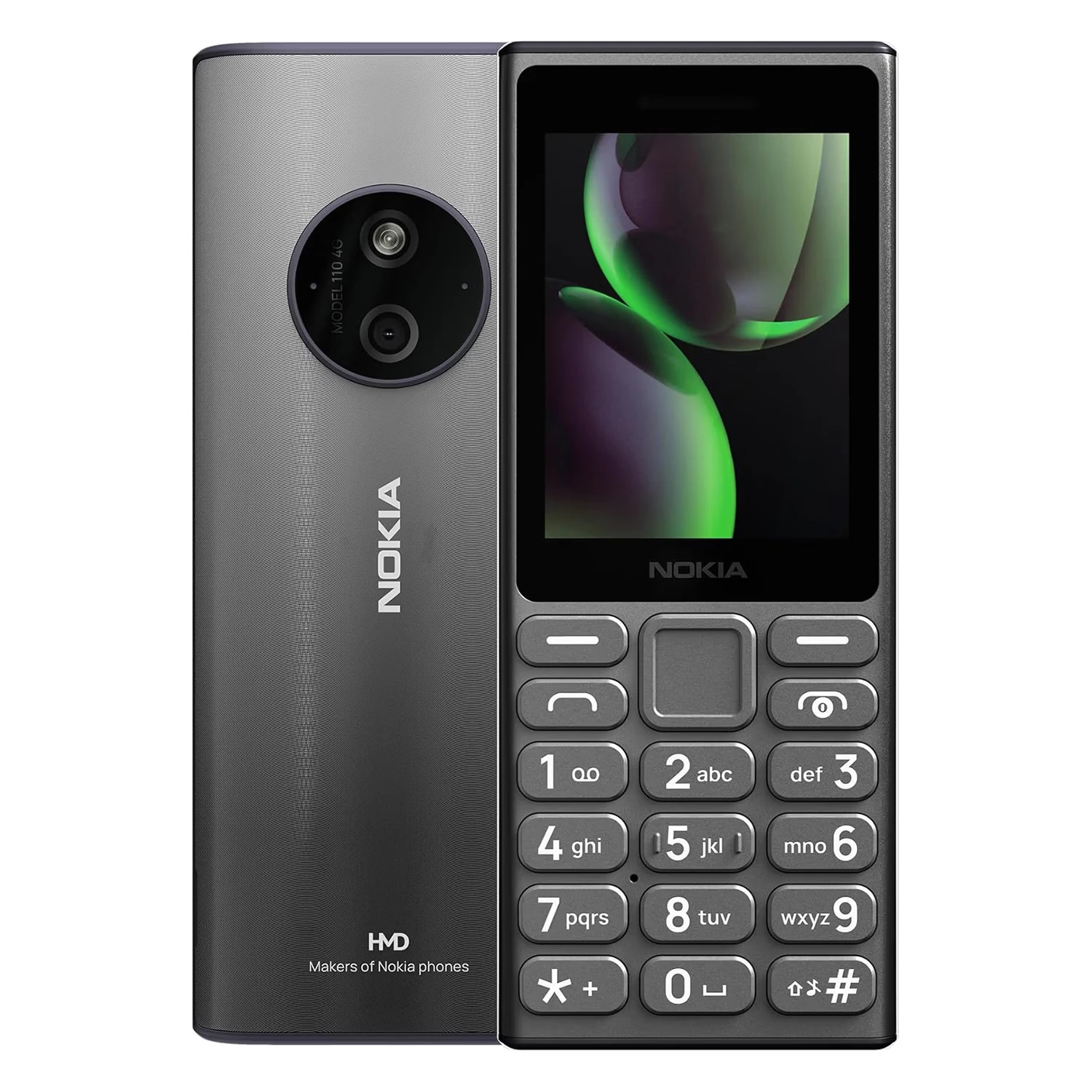 Celular Nokia 110 4G TA-1655 Dual SIM Tela 1.8" - Preto