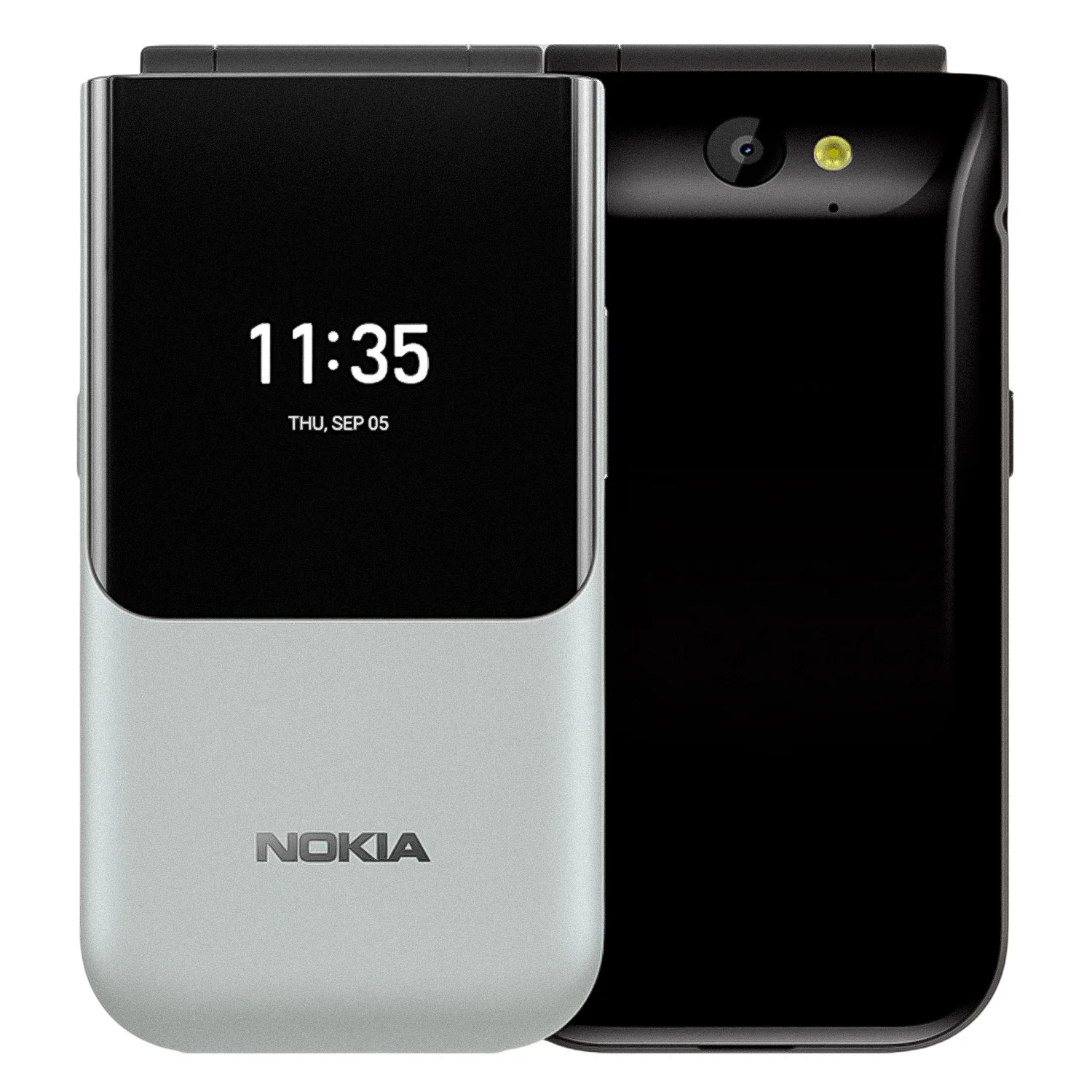 Celular Nokia Flip 2720 2G TA-1170 Dual SIM Tela 2.8" - Prata