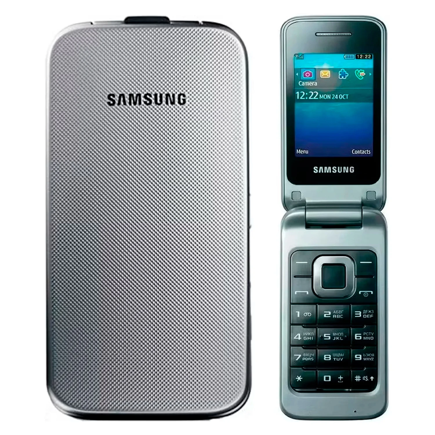 Celular Samsung Flip GT-C3520 Dual SIM Tela 2.4" - Prata