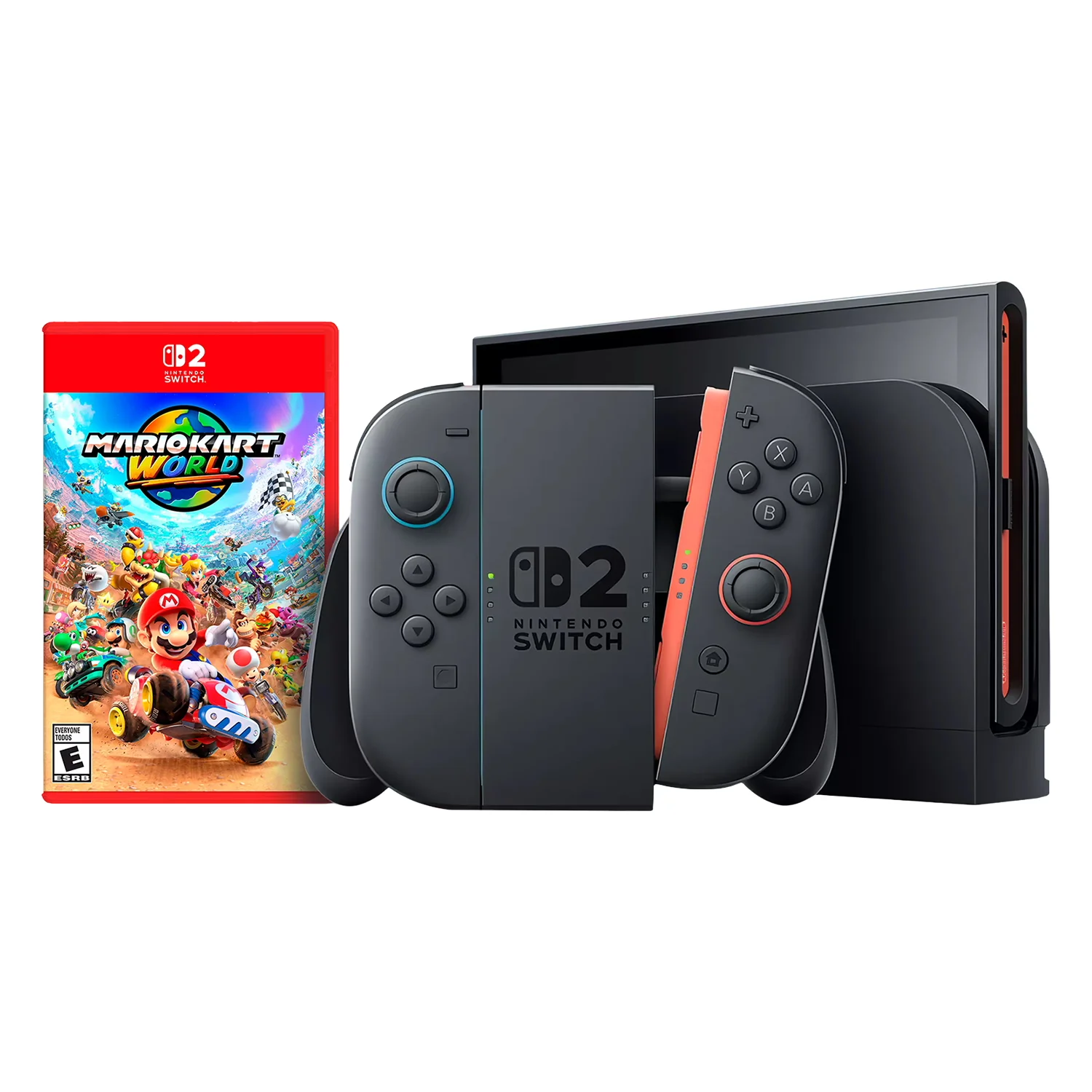 Console Nintendo Switch 2 256GB UK + Jogo Mario Karf Word Físico - Cinza