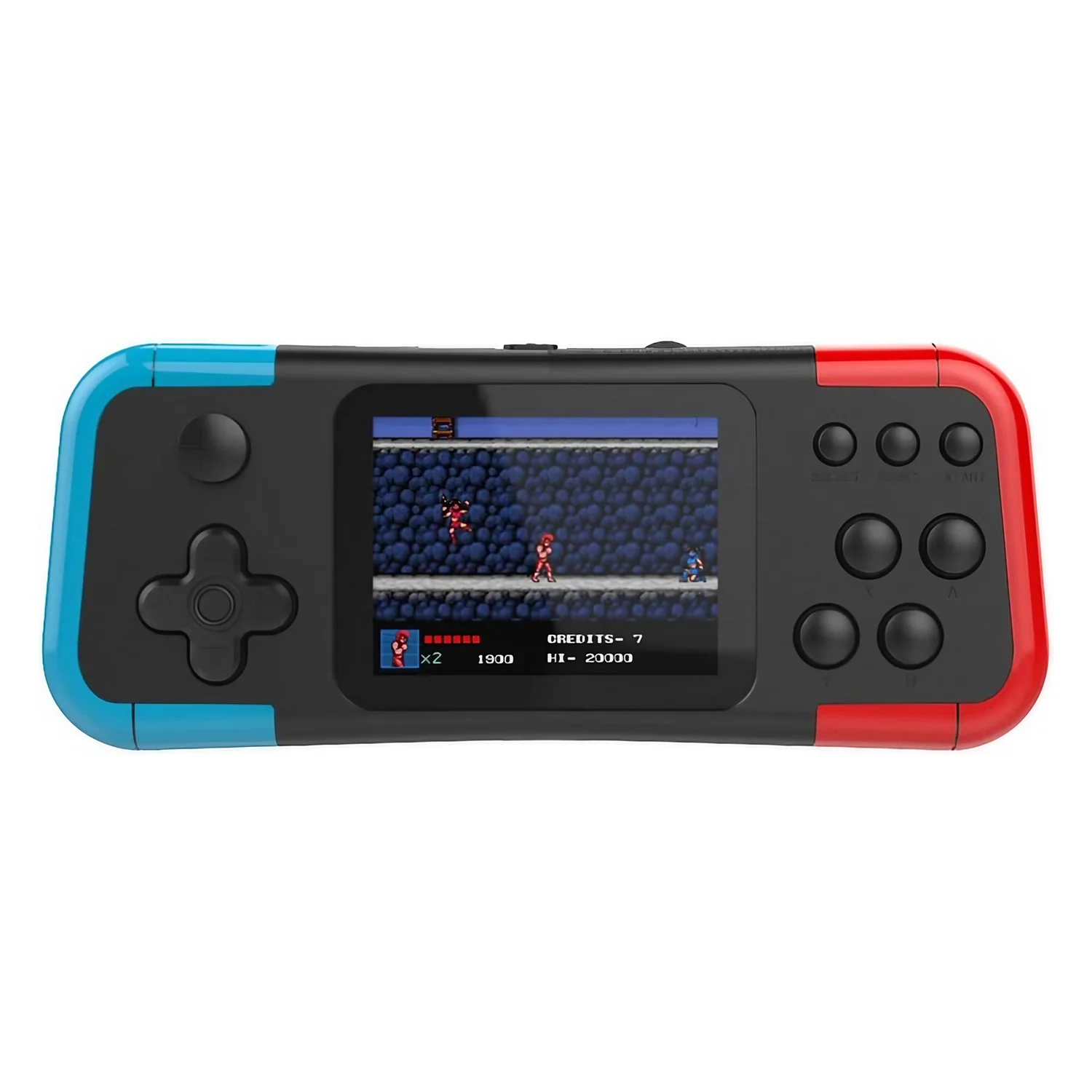 Console Portátil Game Box A12 666 Jogos - Azul e Vermelho