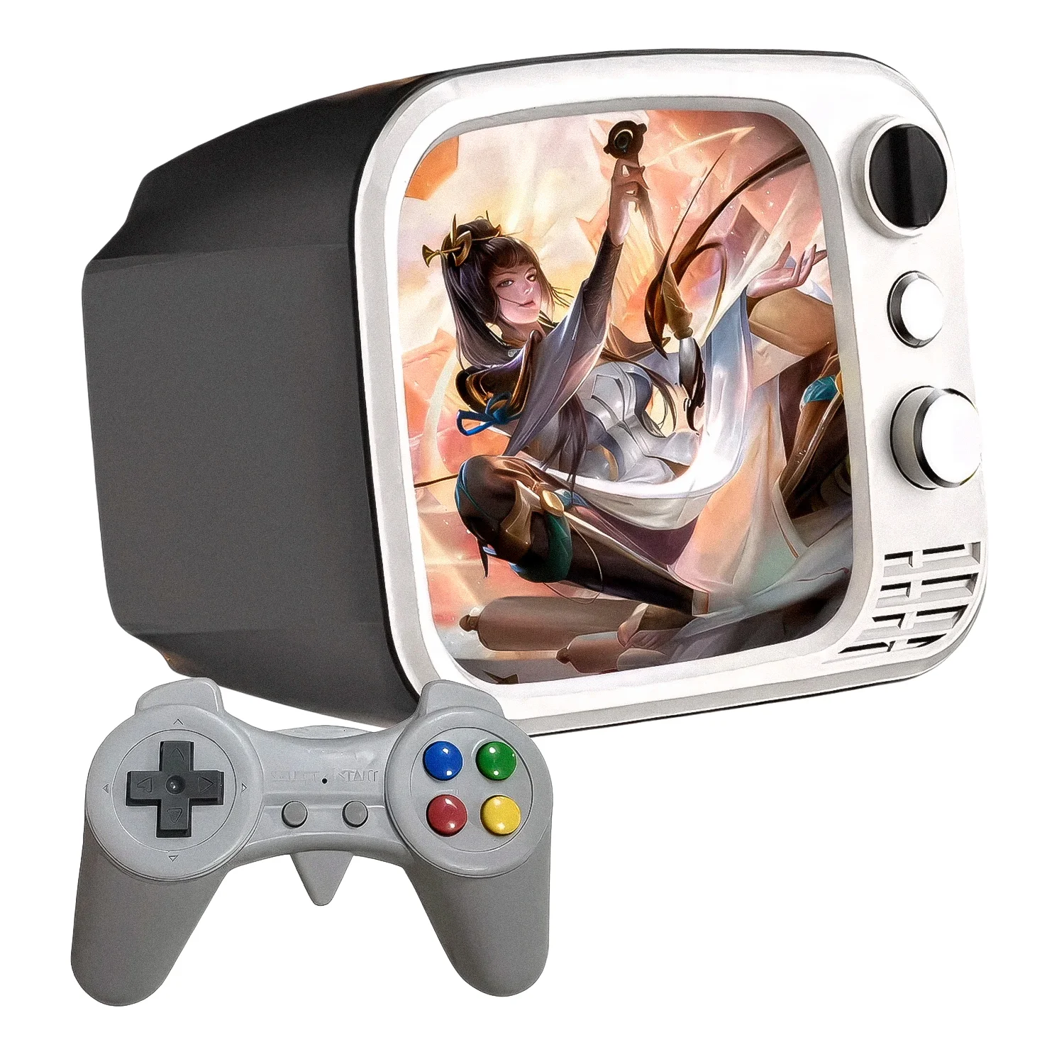 Console Portátil Game Mini TV H7 700 Jogos + Controle - Cinza