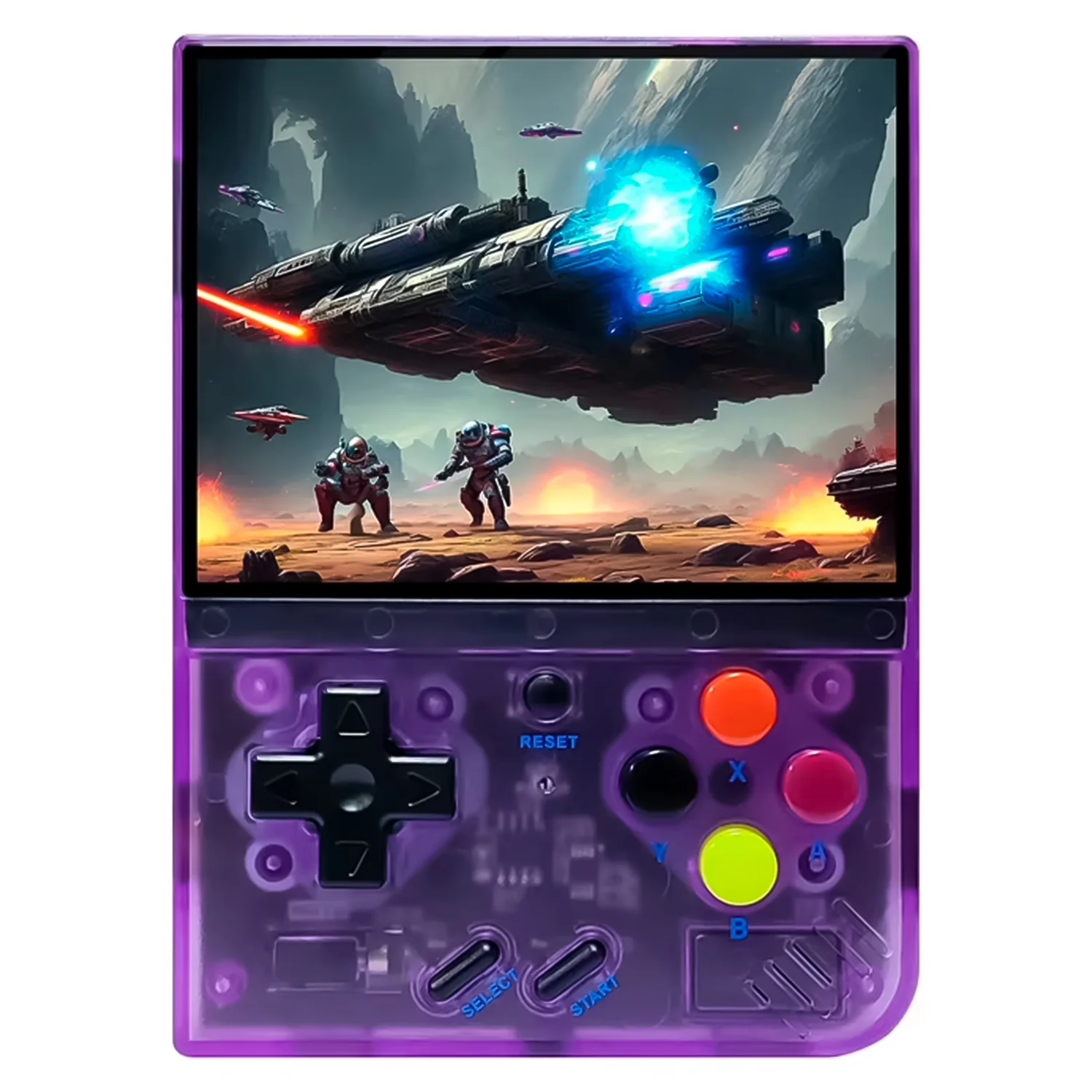 Console Portátil Pocket Boy R33S 64GB Tela 3.5" - Roxo Transparente