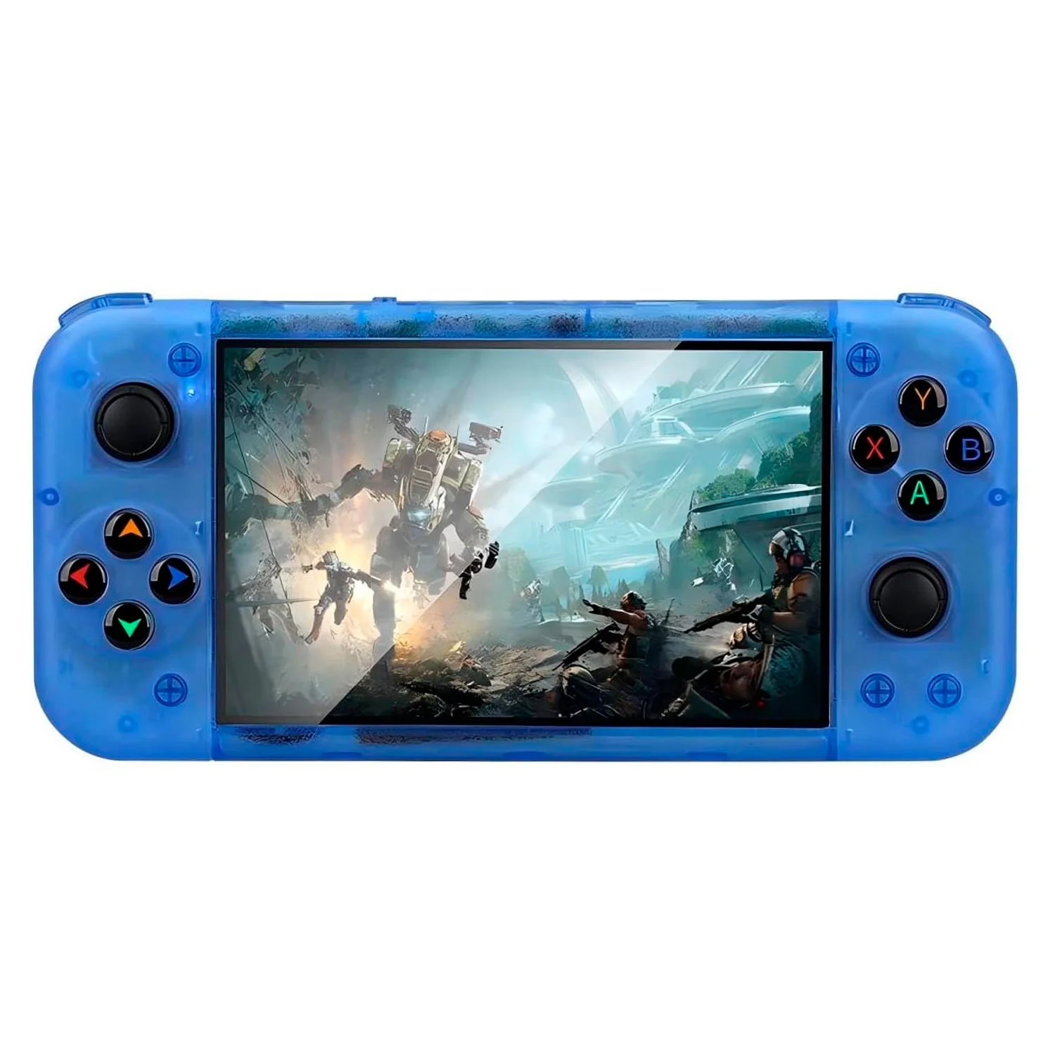 Console Portátil RG50XX 64GB Tela 5.0" 15000 Jogos - Azul Transparente