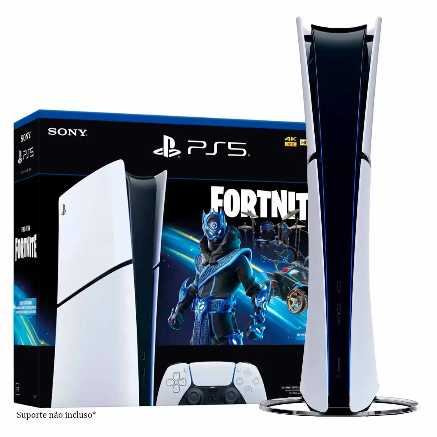 Console Sony Playstation 5 Slim Fortnite Cobalt Star CFI-2015B 4K 1TB SSD Digital Edition