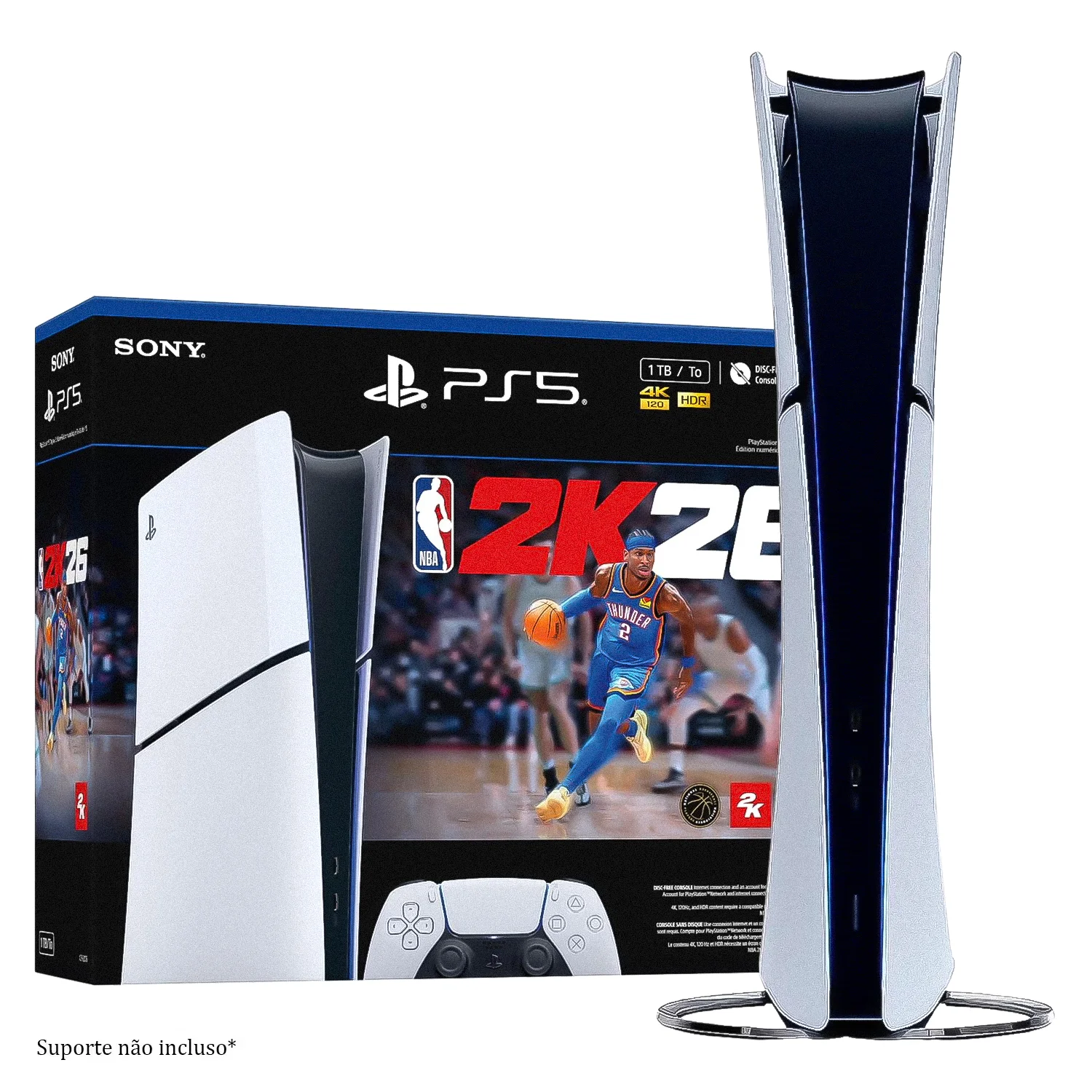 Console Sony PlayStation 5 Slim NBA 2K26 CFI-2015B 4K Edição Digital 1TB SSD
