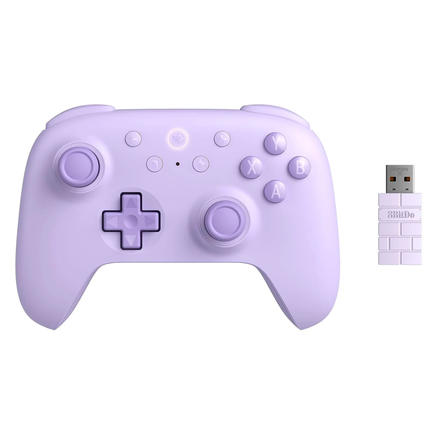Controle 8BitDo Ultimate 2C 81HD01 Sem Fio para Windows / Android - Roxo