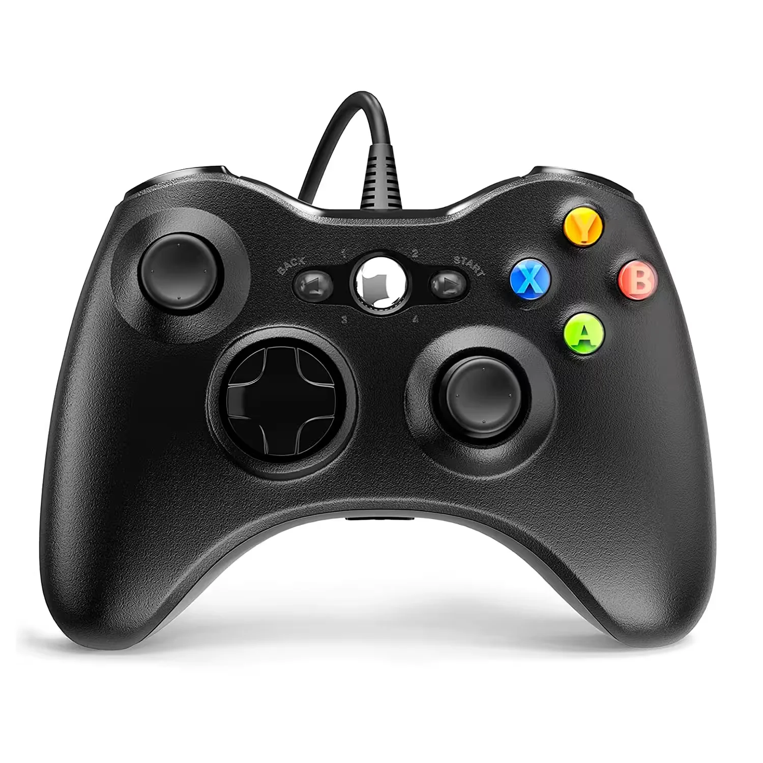 Controle com Fio para Xbox 360 - Preto