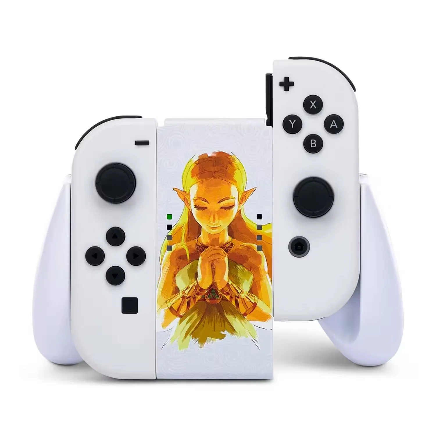 Controle PowerA Joy-Con Comfort Grip Zelda PWA-A-01001 para Nintendo Switch - Branco