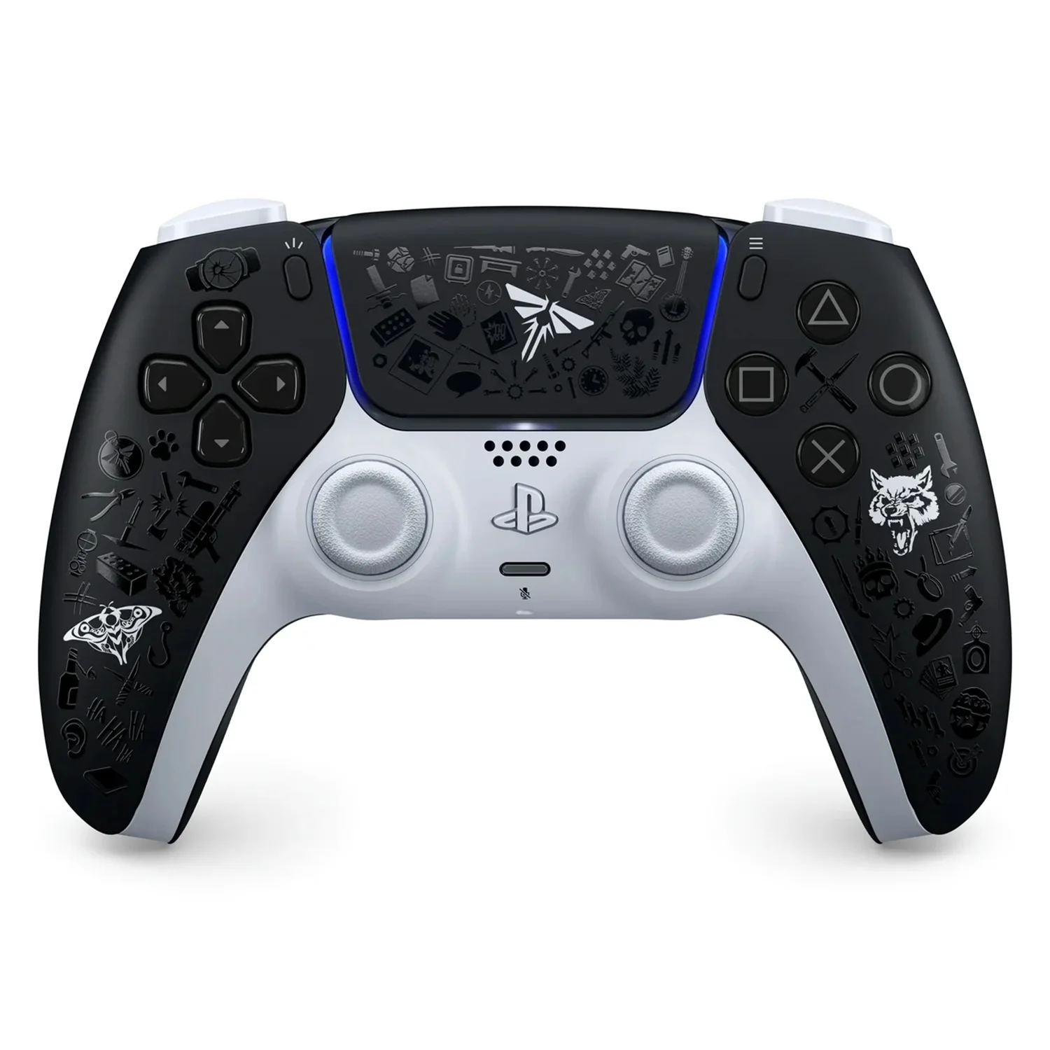 Controle Sony Dualsense The Last of Us Edition para PS5 Wireless - Branco e Preto