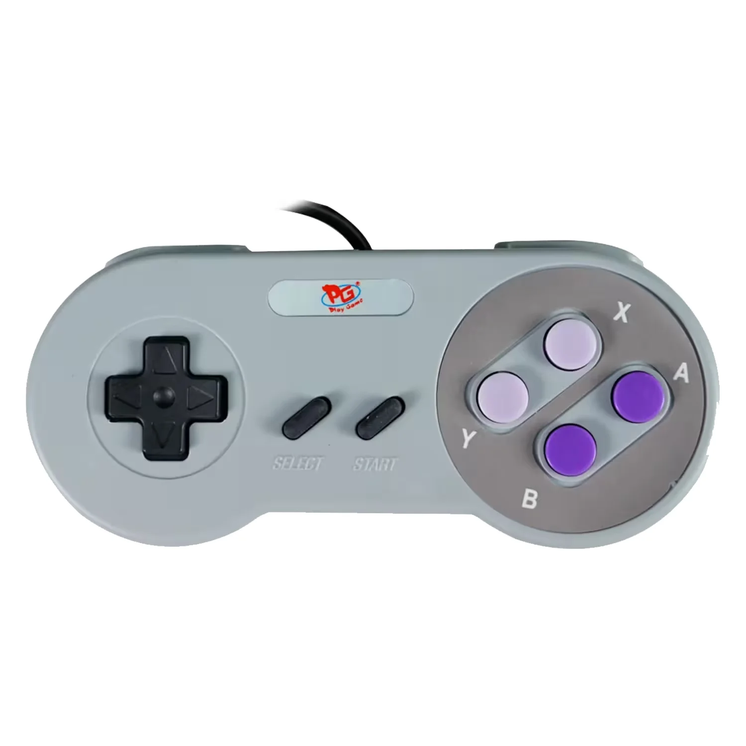 Controle Super Nintendo Play game - Cinza