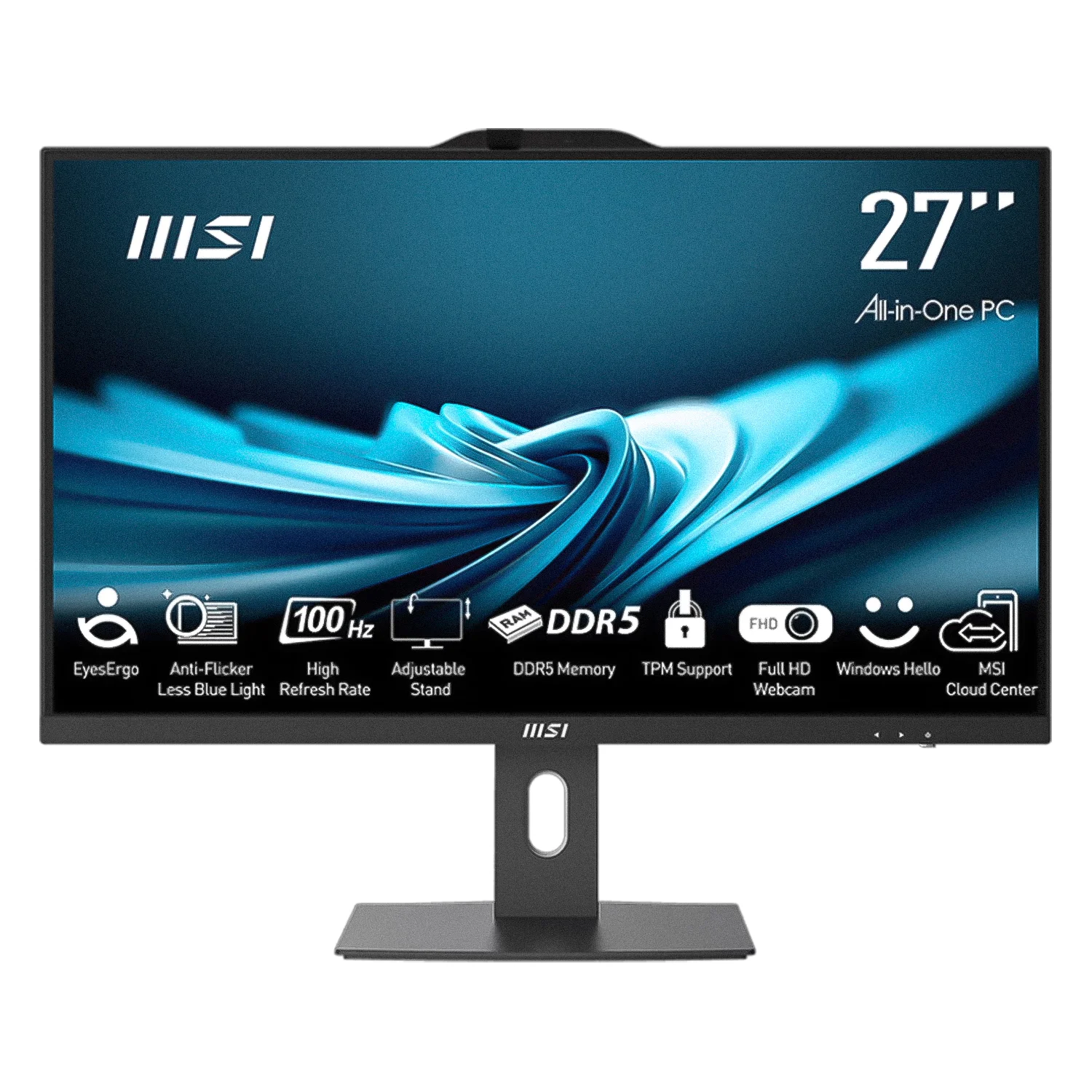 Desktop All In One MSI Pro AP272P 14M-601US 27" Intel Core i5-14400 1TB SSD 16GB RAM - Preto
