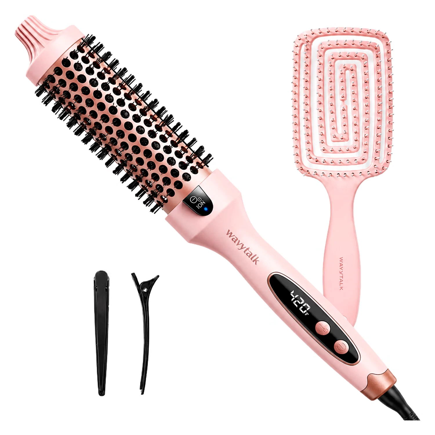 Escova Secadora Wavytalk Blowout Boost Ionic 206 Bivolt - Rosa