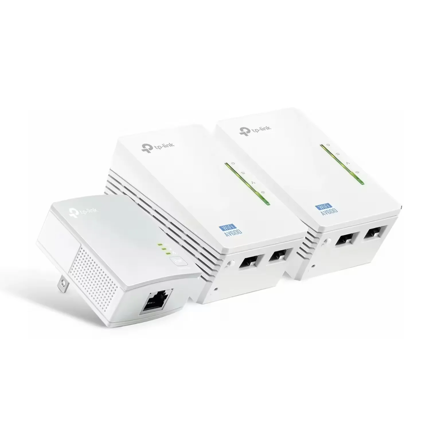 Extensor de Alcance TP-Link Powerline TL-WPA4220T AV600 500Mbps - Branco (Pack 3)
