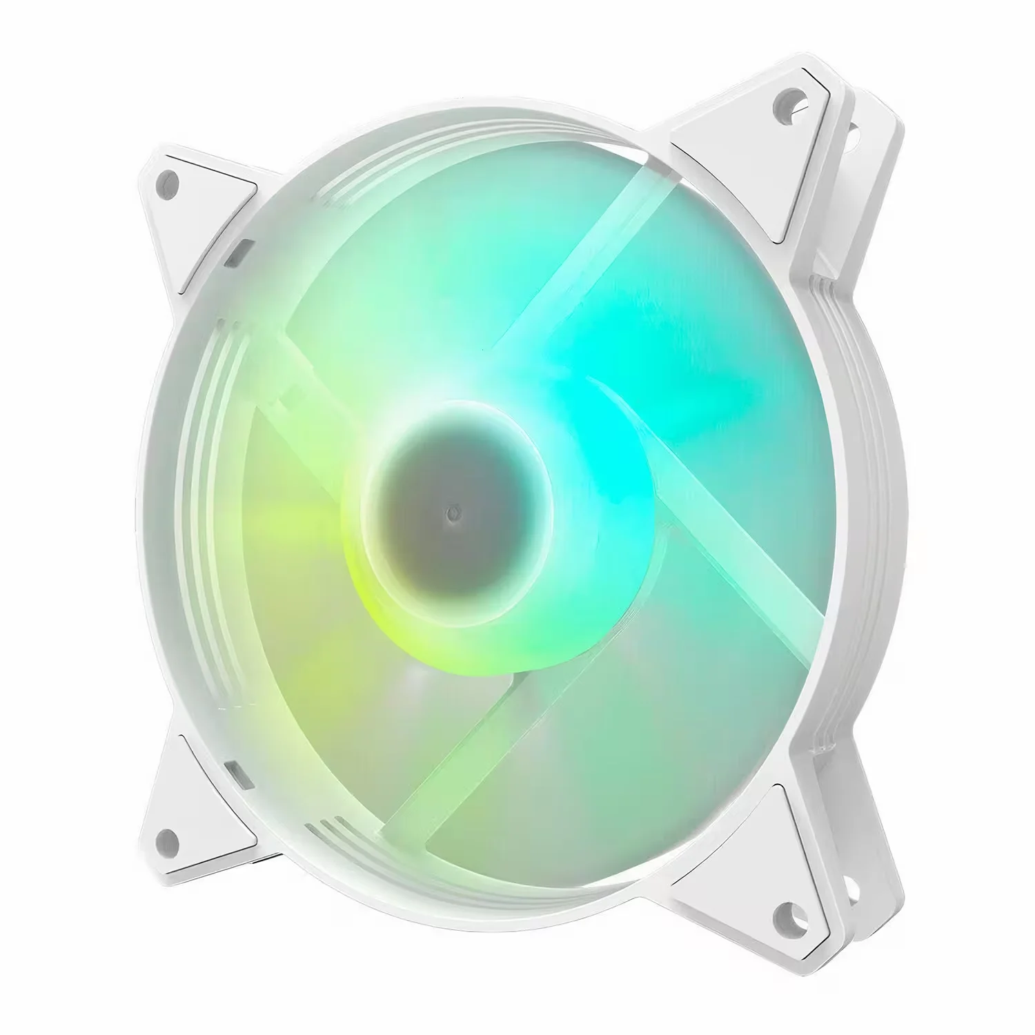Fan para Gabinete darkFlash C6M Aurora Spectrum 12CM ARGB - Branco