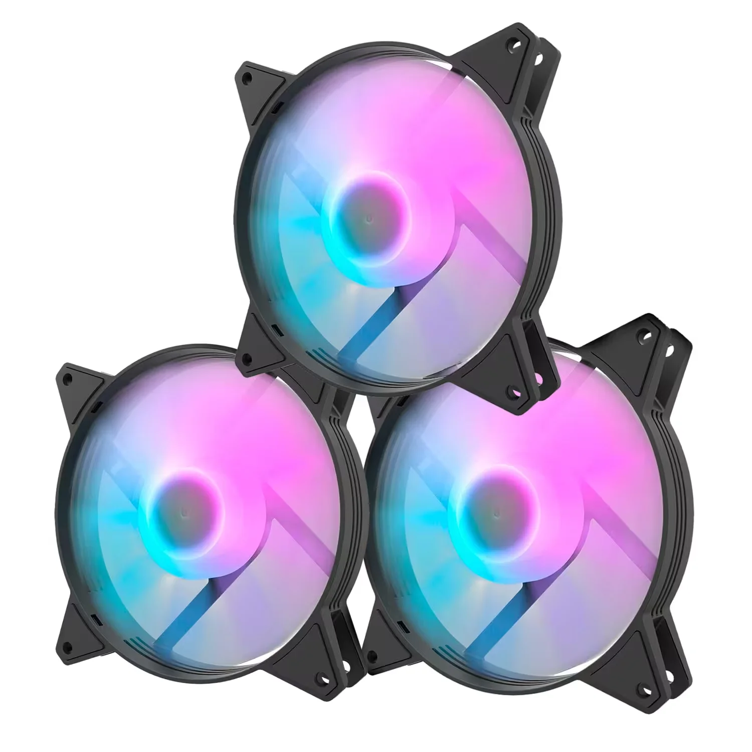 Fan para Gabinete DarkFlash C6MS 3 em 1 - Preto