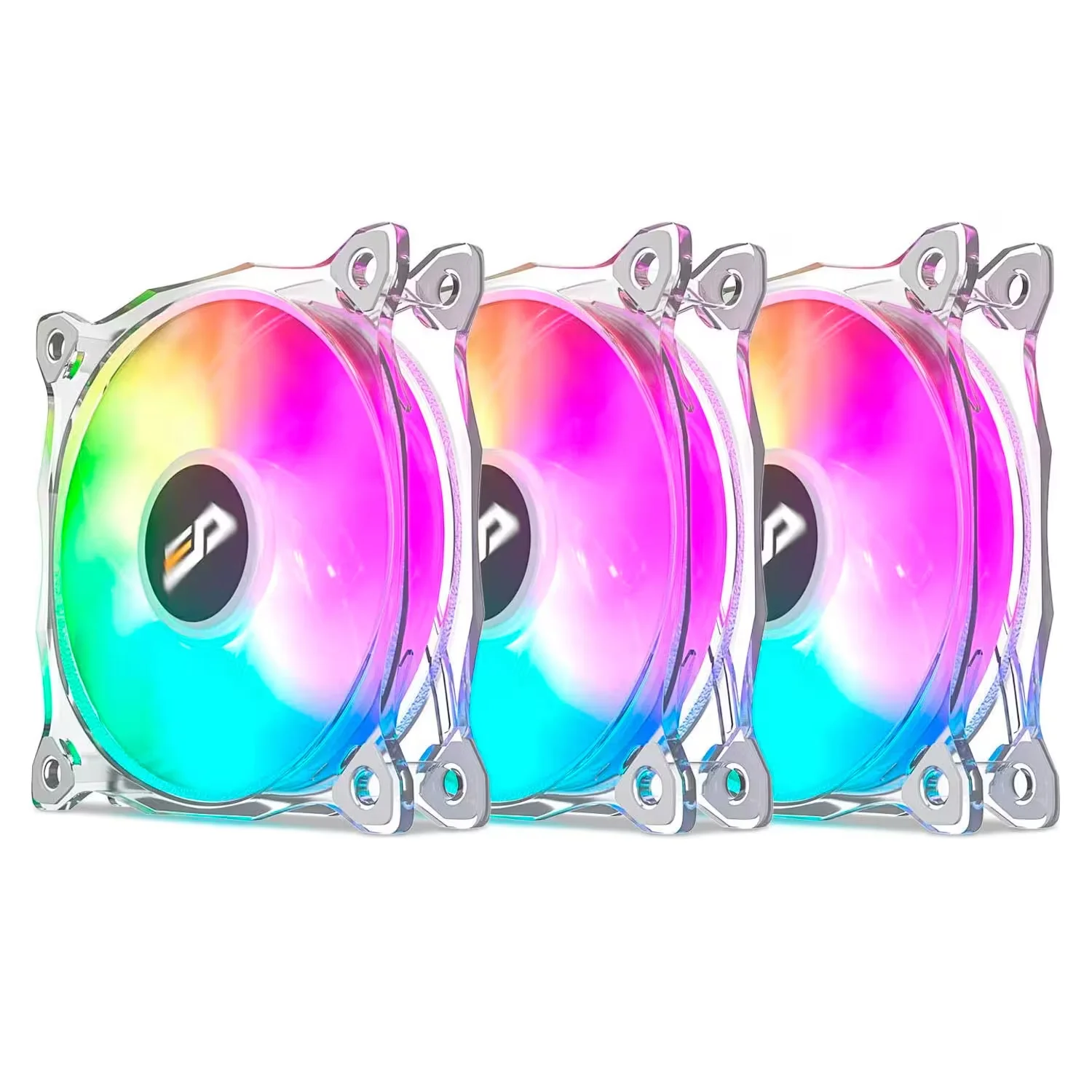 Fan para Gabinete darkFlash CF8 Pro ARGB 3 em 1 - Branco
